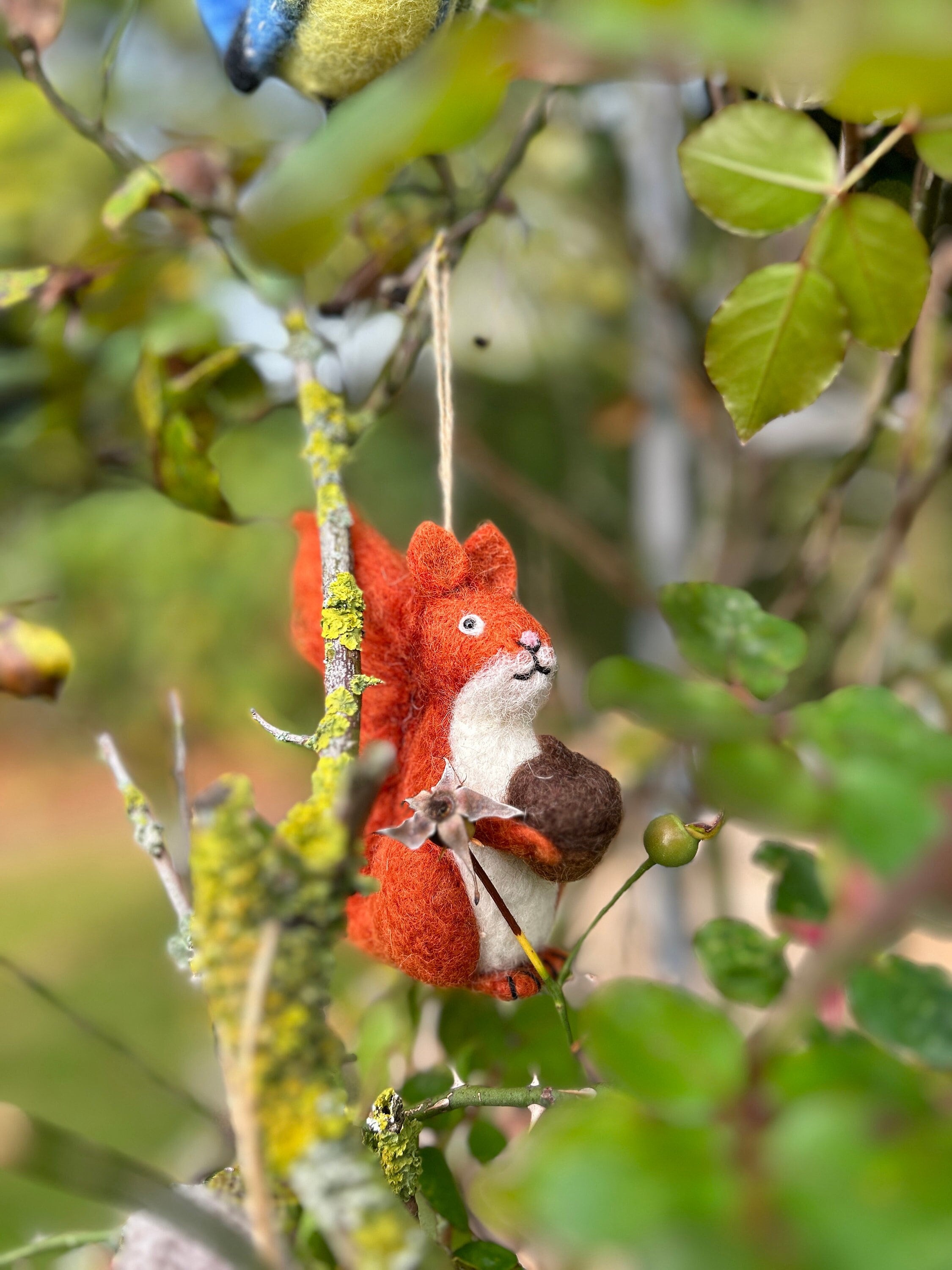 Anhänger Eichhörnchen I Deko aus Filz I Winter I Weihnachtsbaum I Herbstdeko I Anhänger aus Filz I Waldtiere