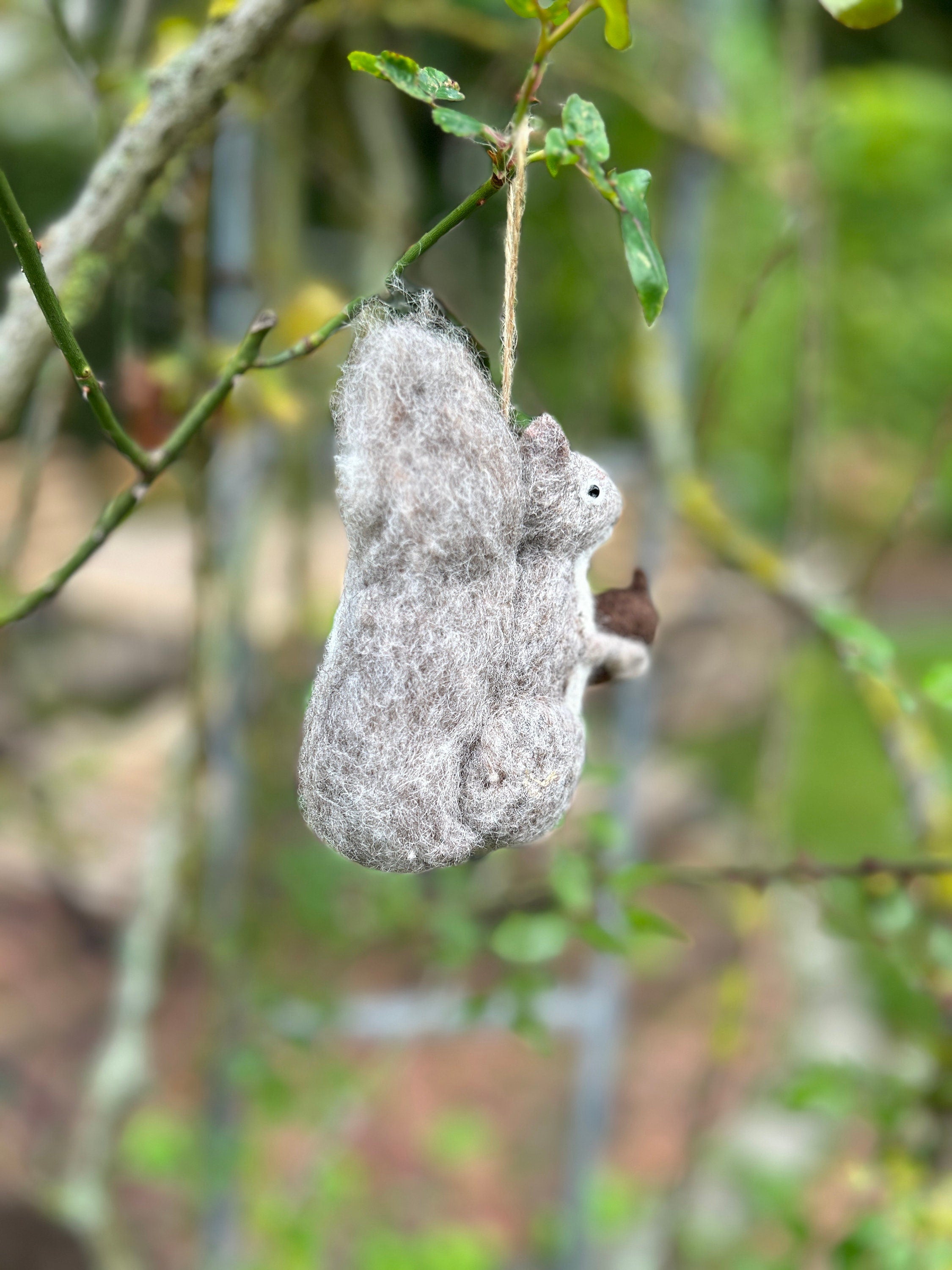 Anhänger Eichhörnchen I Deko aus Filz I Winter I Weihnachtsbaum I Herbstdeko I Anhänger aus Filz I Waldtiere