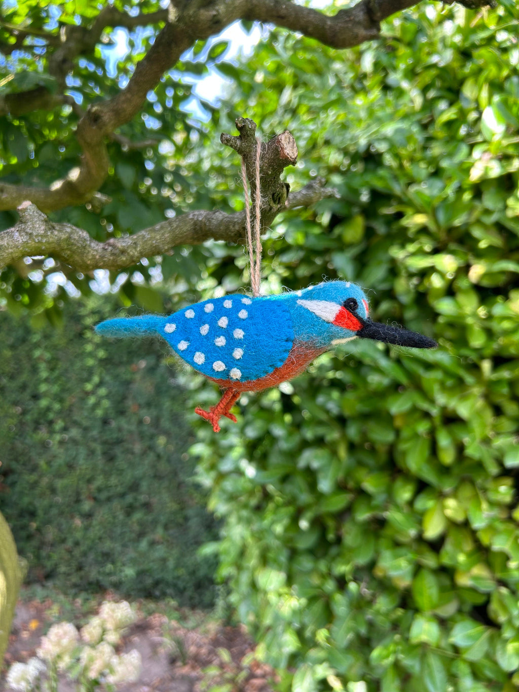 Filzanhänger Eisvogel I Frühling I Winterdeko I Christbaumschmuck I Weihnachtsdeko I Weihnachtsbaum I Vogeldeko