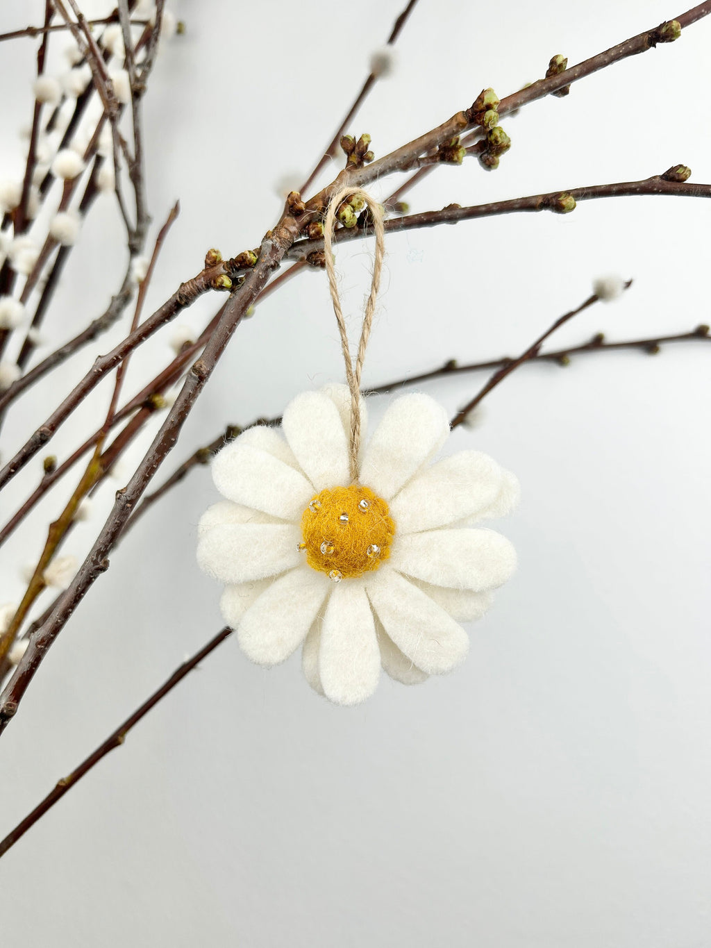 Anhänger Margerite I Osterschmuck I Osterdeko I Christbaumschmuck Weihnachtsdeko I Winter Weihnachtsbaum I Frühlingsdeko I Blumendekoration