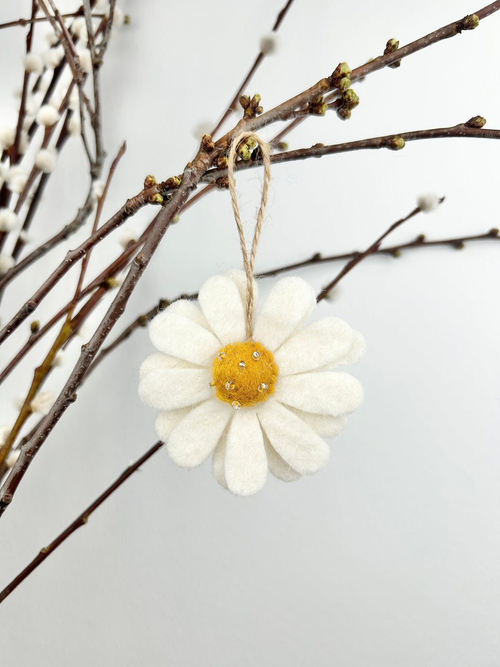 Anhänger Margerite I Osterschmuck I Osterdeko I Christbaumschmuck Weihnachtsdeko I Winter Weihnachtsbaum I Frühlingsdeko I Blumendekoration
