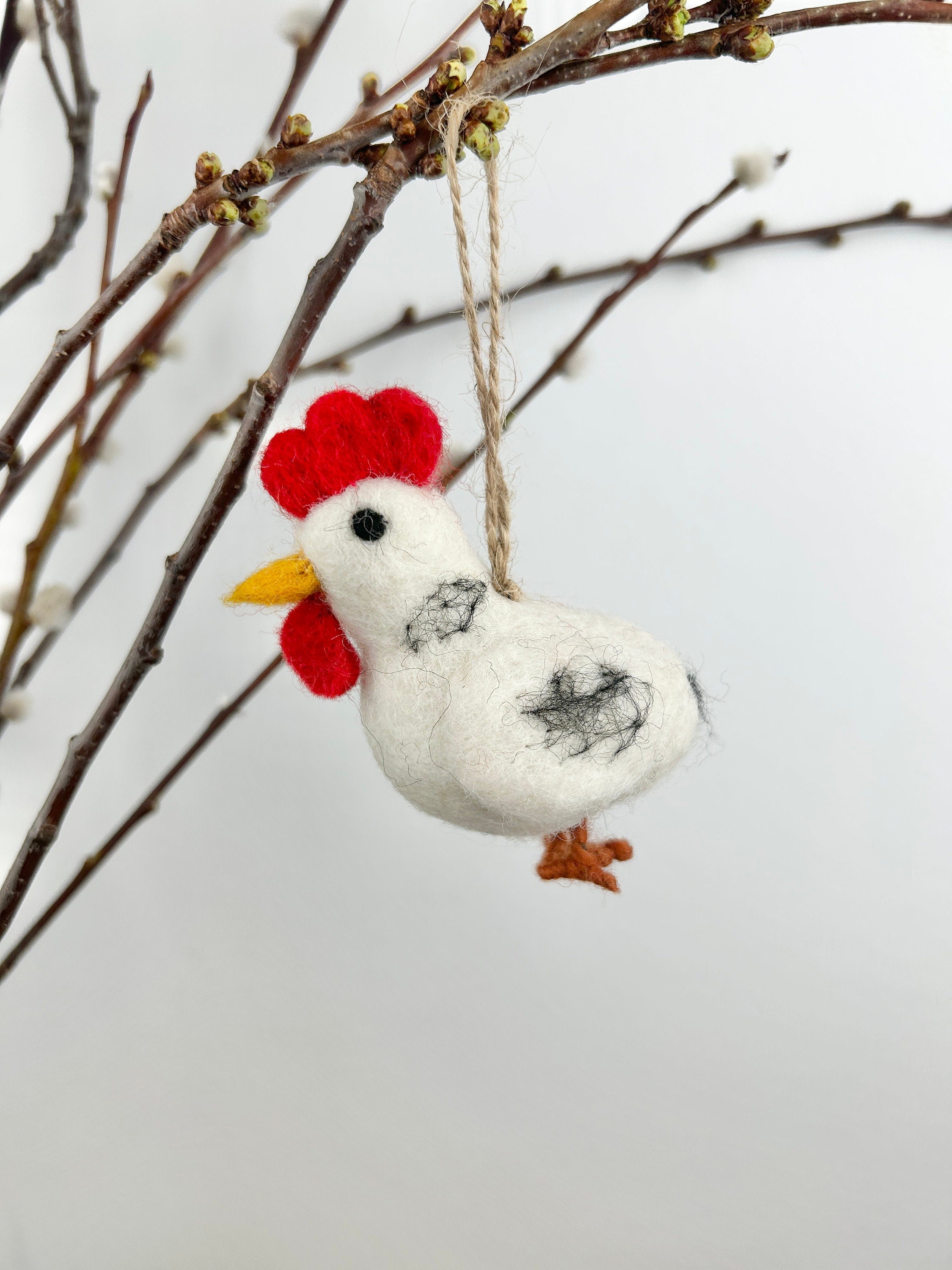 Anhänger Huhn I Osterschmuck I Osterdeko I Christbaumschmuck Weihnachtsdeko I Weihnachtsbaum I Huhn Deko I Henne Weihnachten I Osterstrauß