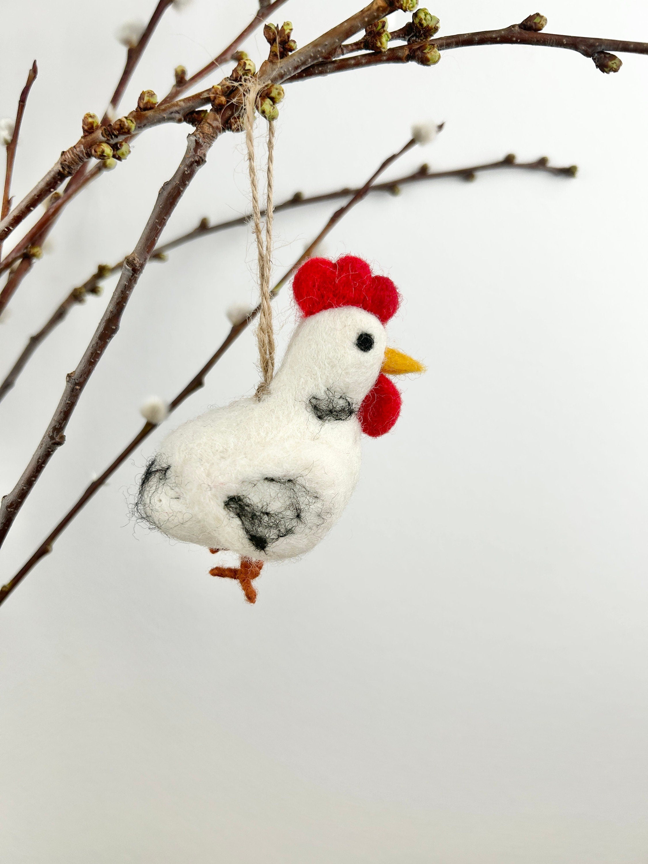 Anhänger Huhn I Osterschmuck I Osterdeko I Christbaumschmuck Weihnachtsdeko I Weihnachtsbaum I Huhn Deko I Henne Weihnachten I Osterstrauß
