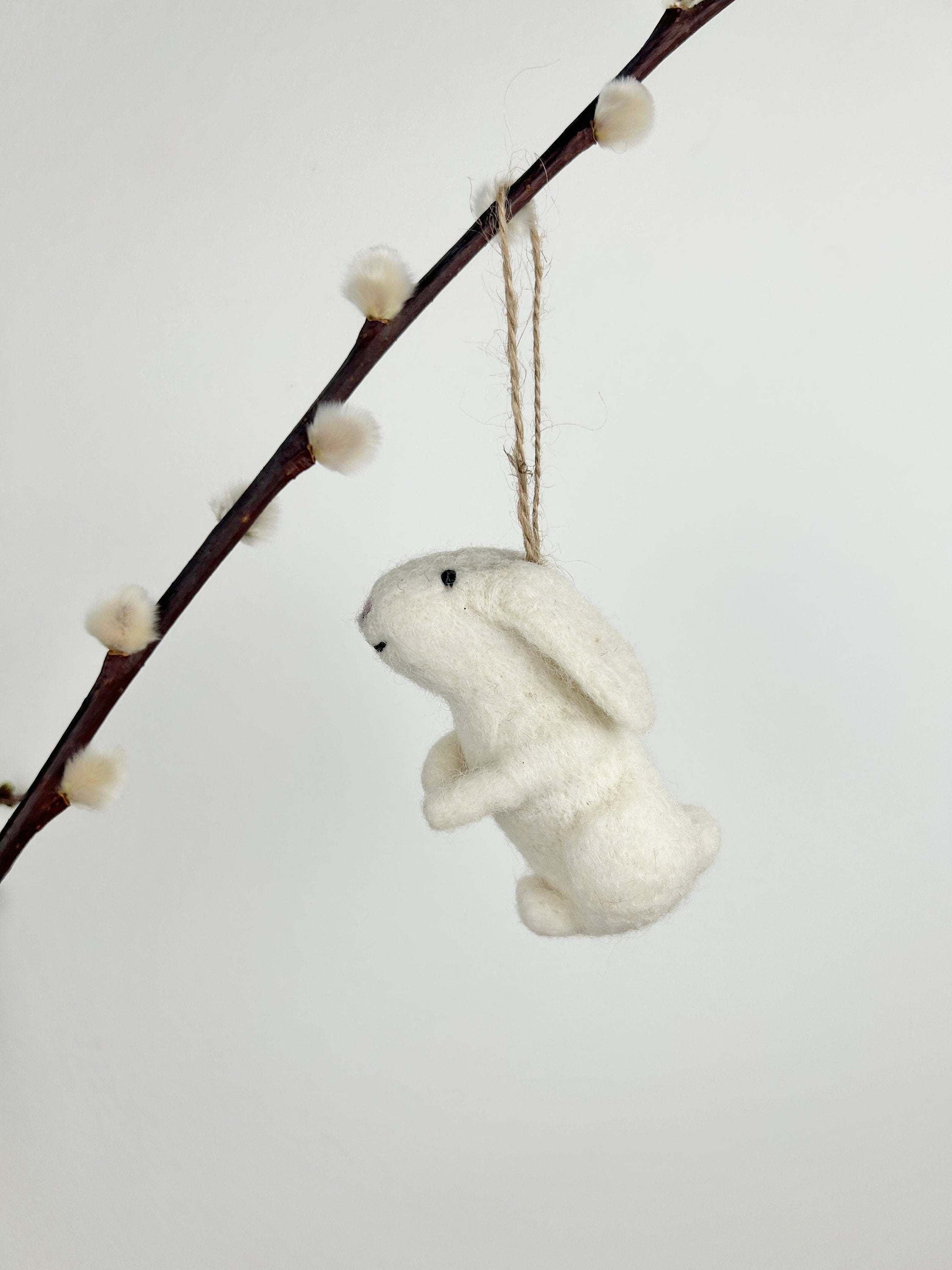 Anhänger Hase Kaninchen I Osterschmuck I Osterdeko I I Osterstrauß I Filzdeko Ostern I Osterhase I Frühling I Möhre Filz