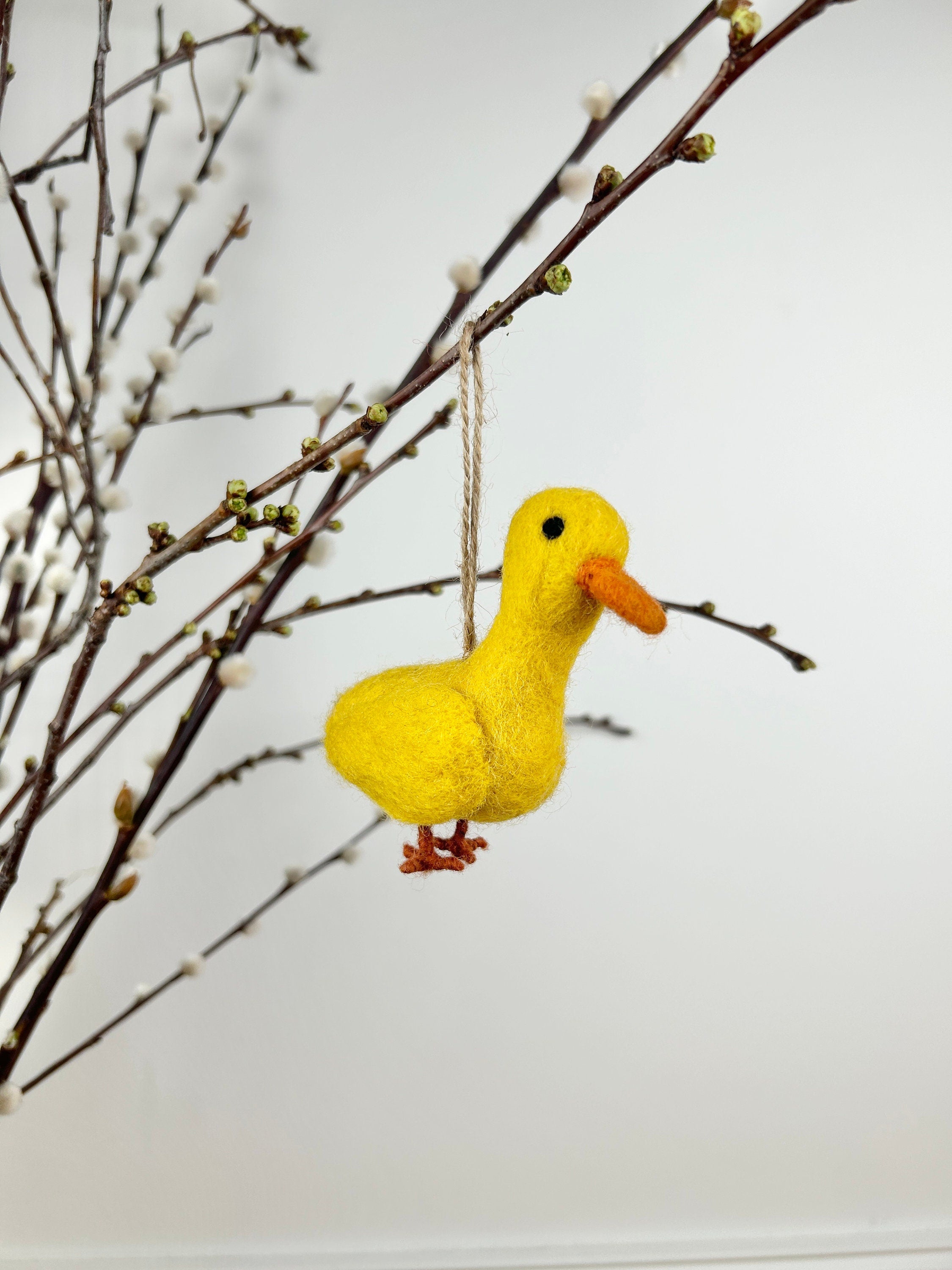 Anhänger Ente I Osterschmuck I Osterdeko I I Osterstrauß I Filzdeko Ostern I Erpel aus Filz I Frühling I Entendeko I Stockente