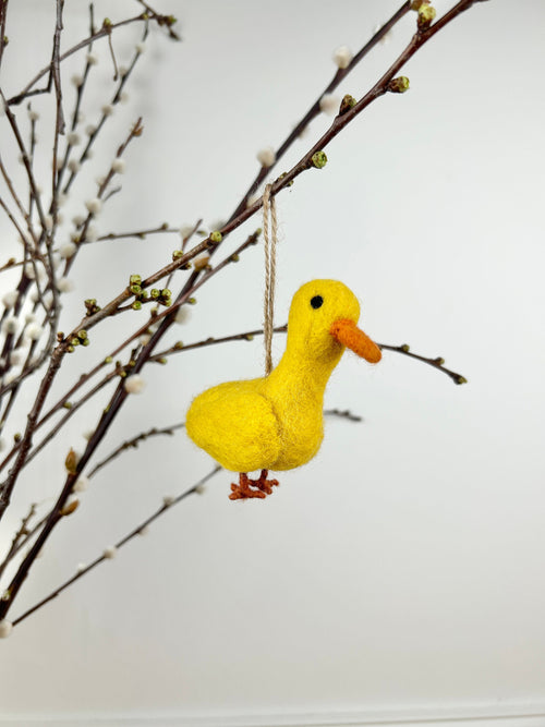 Anhänger Ente I Osterschmuck I Osterdeko I I Osterstrauß I Filzdeko Ostern I Erpel aus Filz I Frühling I Entendeko I Stockente