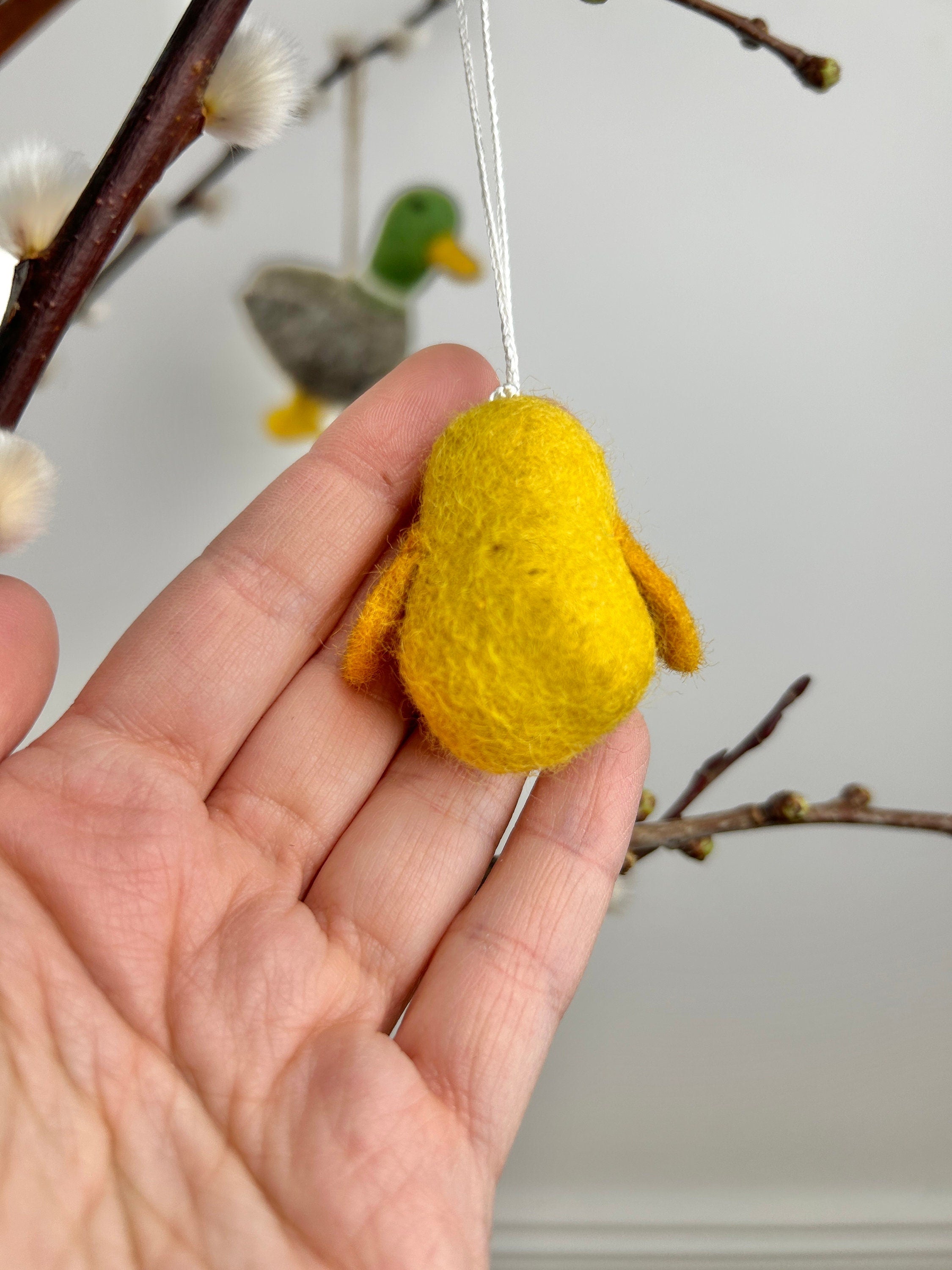 Anhänger Küken I Osterschmuck I Osterdeko I I Osterstrauß I Filzdeko Ostern I Osterküken I Frühling I Entendeko I Huhn