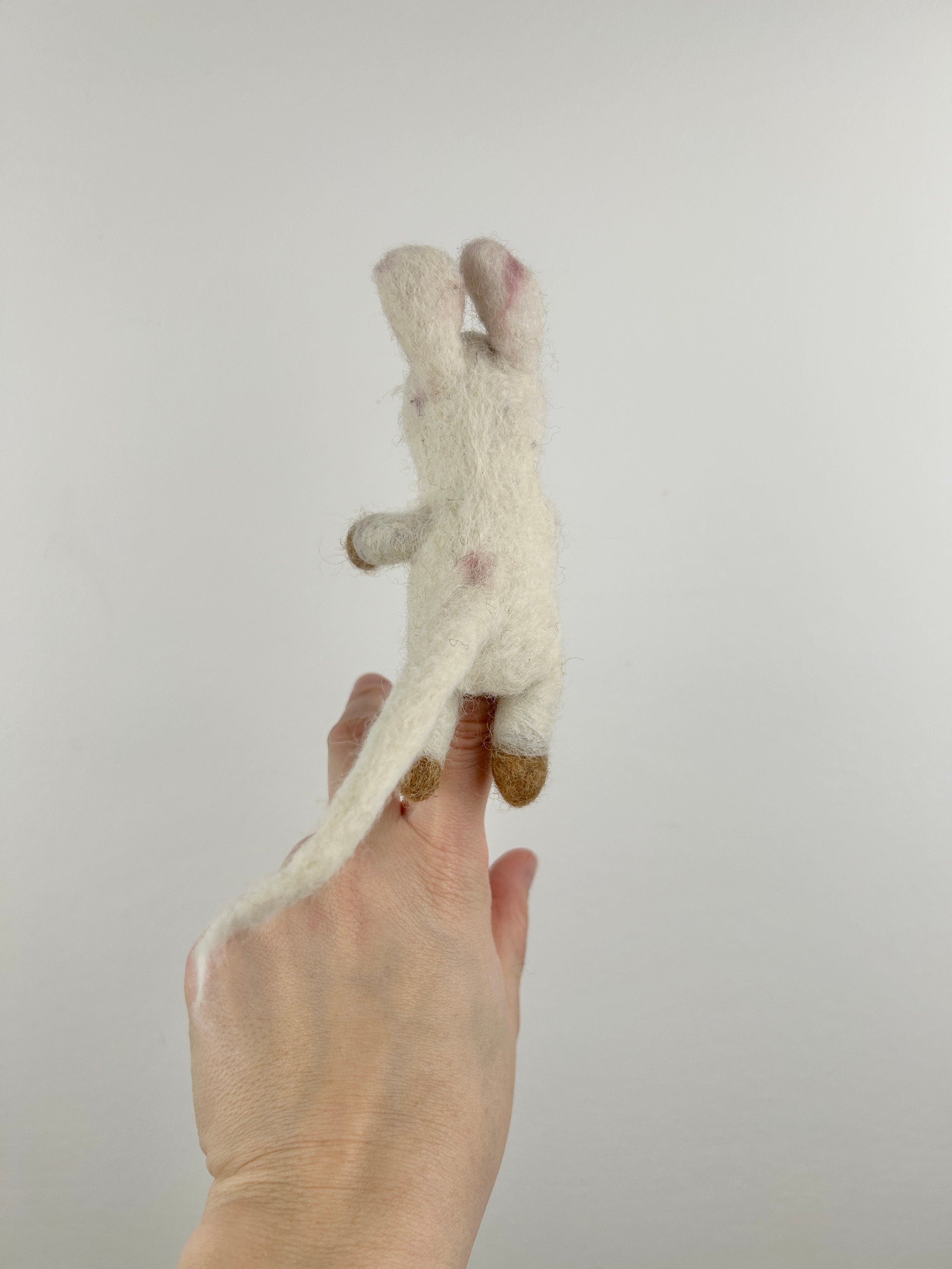 Niedliche Fingerpuppe Maus aus Filz I Fingerspiel I Bauernhoftier I Filzmaus I Spielzeug Montessori I Geschichten erzählen
