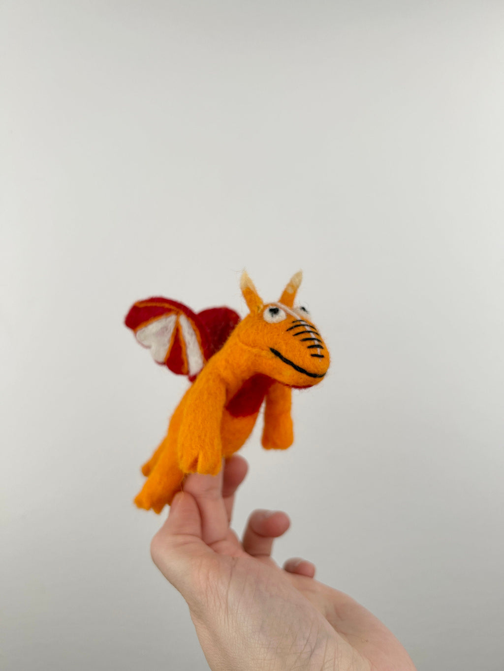 Niedliche Fingerpuppe Monster aus Filz I Fingerspiel I Drache I süßes Monster I Spielzeug Montessori I Geschichten erzählen