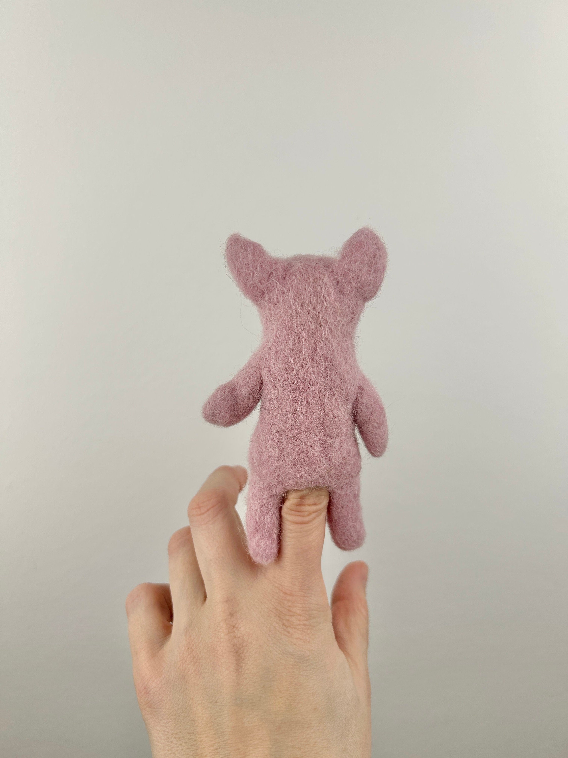 Niedliche Fingerpuppe Schwein aus Filz I Fingerspiel I Bauernhoftier I Pferd I Spielzeug Montessori I Geschichten erzählen