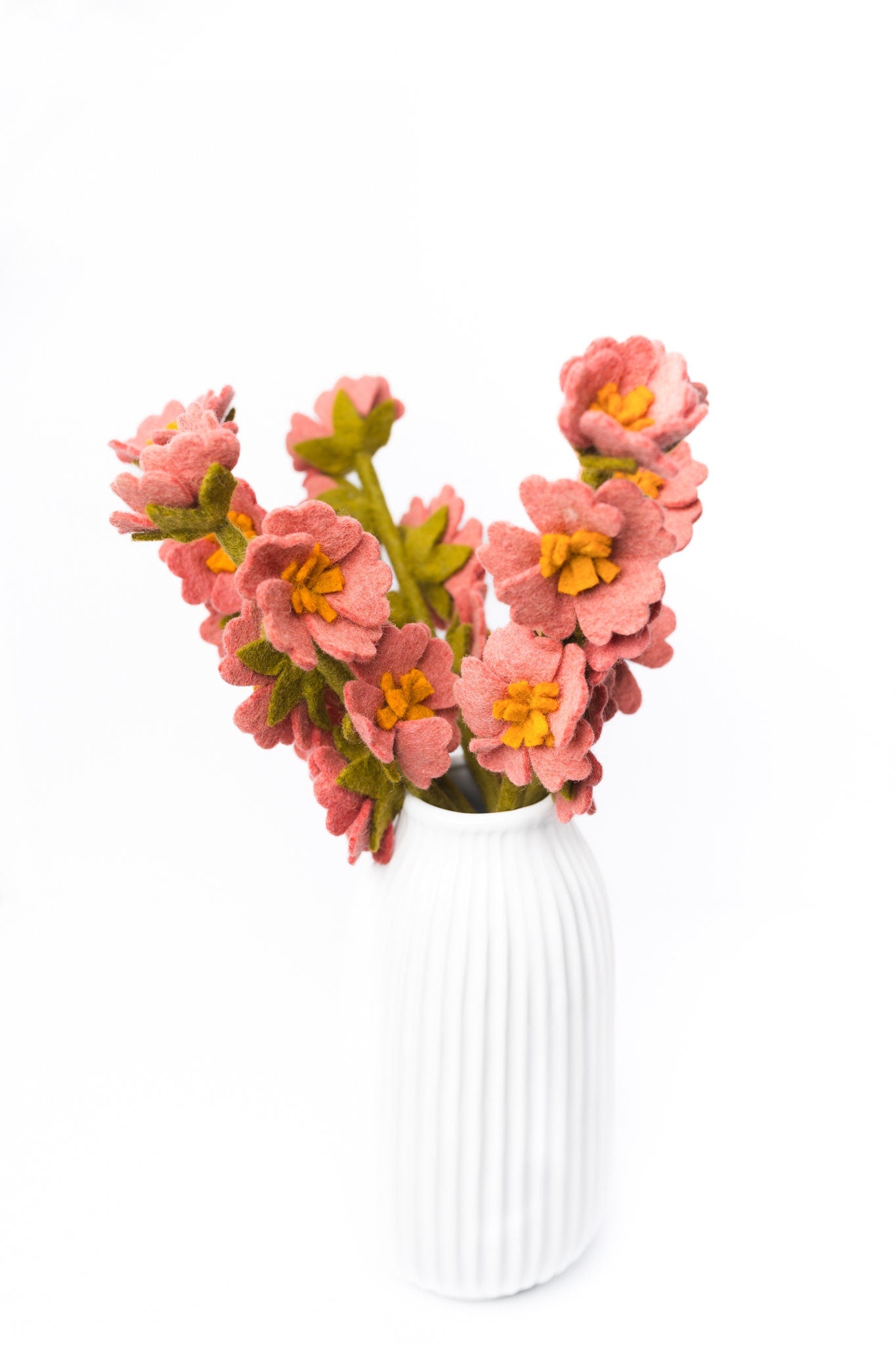 Deko Blumen aus Filz I Osterdeko I handgefilzter Zweig I Dekoration I Blumenstrauß I Filz Zweig I Frühlingsblüher