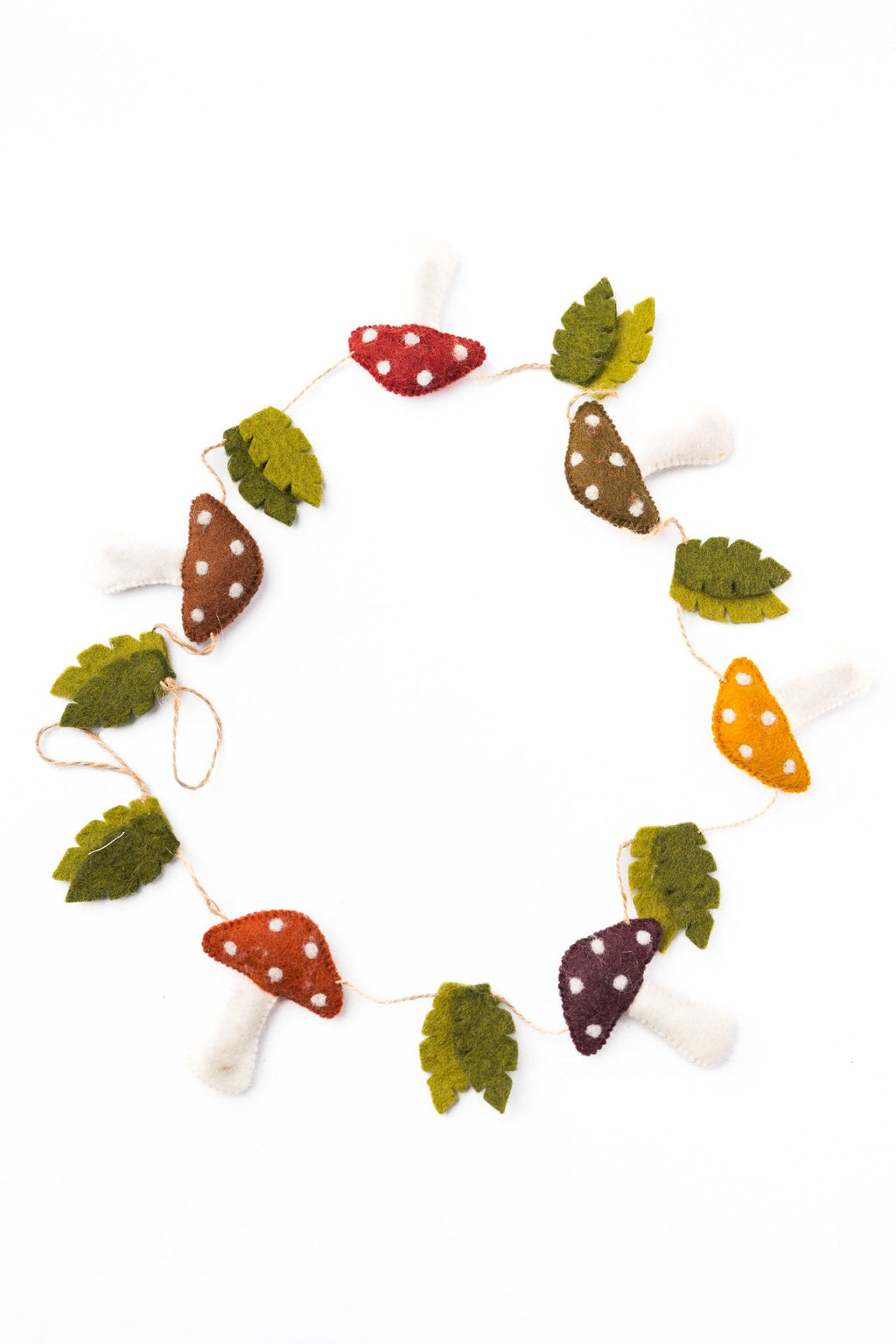 Weihnachtsgirlande Pilze I Pilze aus Filz handgemacht I Weihnachtsdeko I Christmas I Herbstdeko I Fliegenpilz I Pilzgirlande Filz
