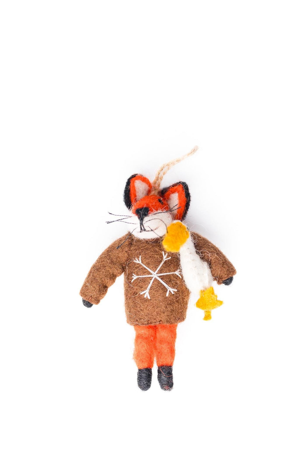 Weihnachtsanhänger Fuchs mit Gans I Christbaumschmuck I Weihnachtsdeko I Winter I Weihnachtsbaum I Filzdeko
