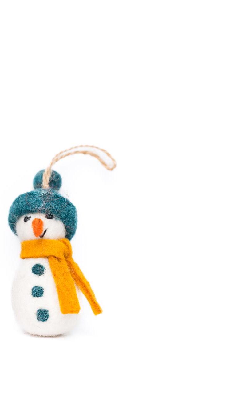 Schneemann Anhänger I Schneemänner aus Filz I Christbaumschmuck I Schneemann Deko I Weihnachtsdeko I Filz Winterdeko