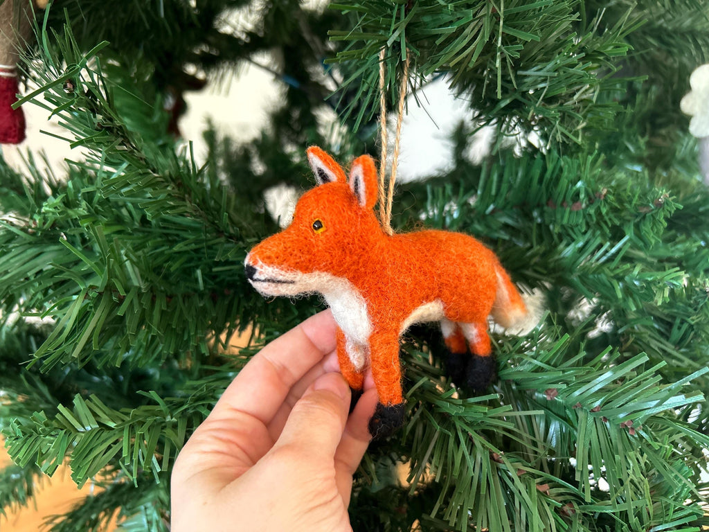 Anhänger Fuchs I Deko aus Filz I Winter I Weihnachtsbaum I Herbstdeko I Anhänger aus Filz I Waldtiere