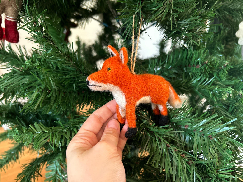Anhänger Fuchs I Deko aus Filz I Winter I Weihnachtsbaum I Herbstdeko I Anhänger aus Filz I Waldtiere