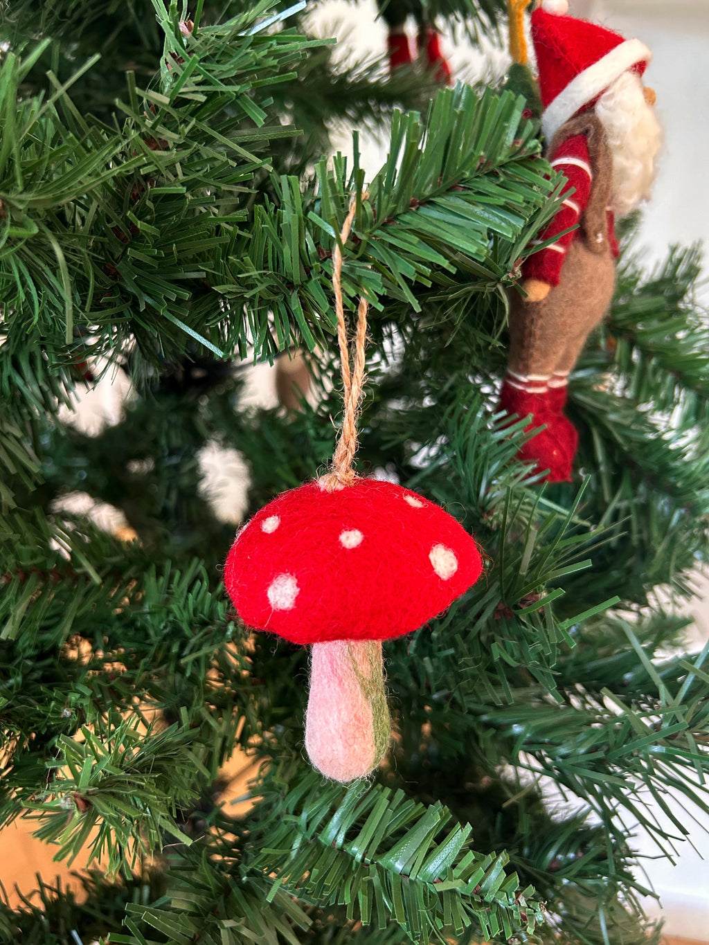 Weihnachtsanhänger Pilz I Christbaumschmuck Weihnachtsdeko I Fliegenpilz I Winter Weihnachtsbaum I Pilzanhänger