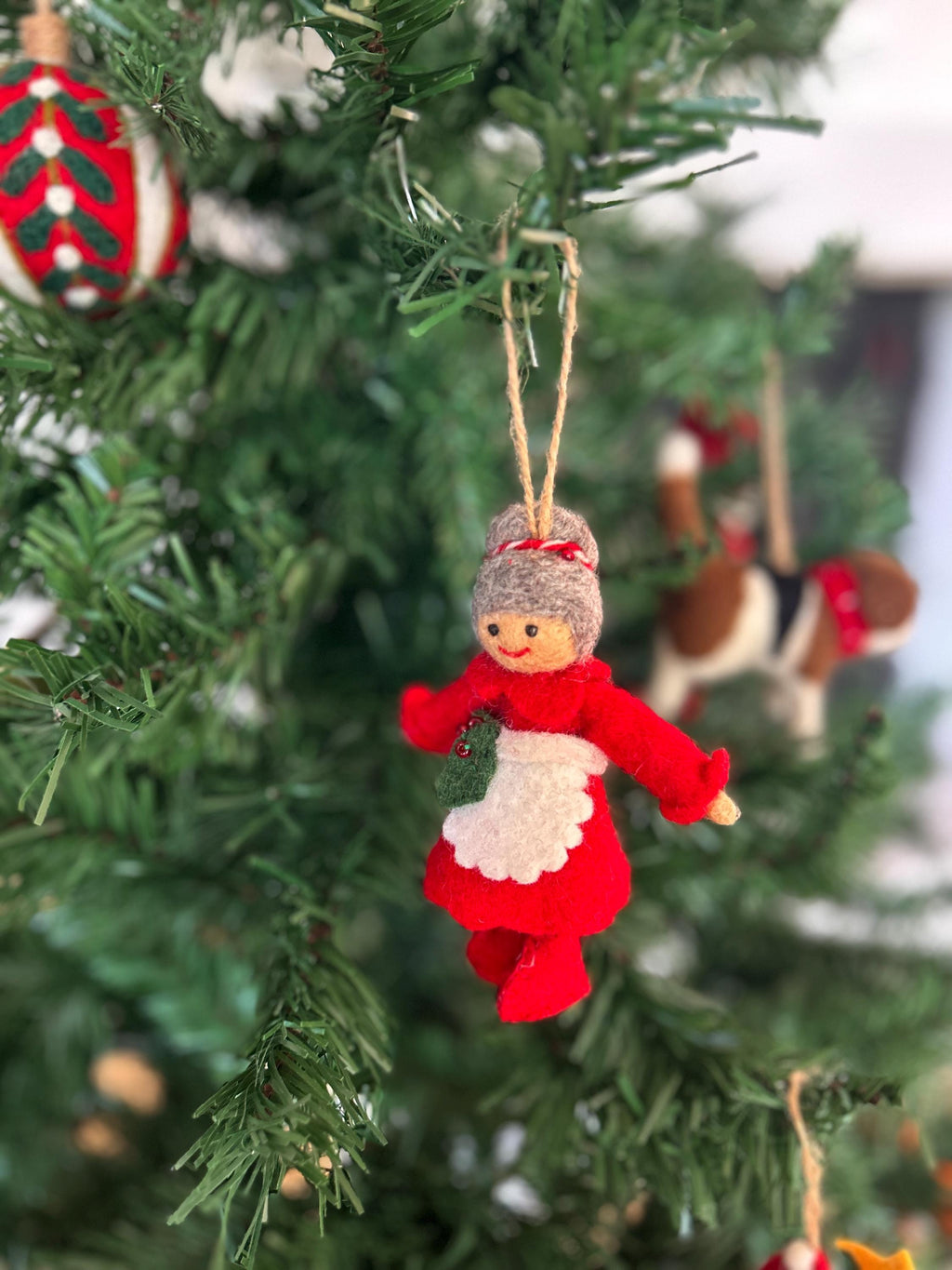 Weihnachtsanhänger Weihnachtsfrau I Christbaumschmuck Weihnachtsdeko I Winter Weihnachtsbaum I Miss Santa