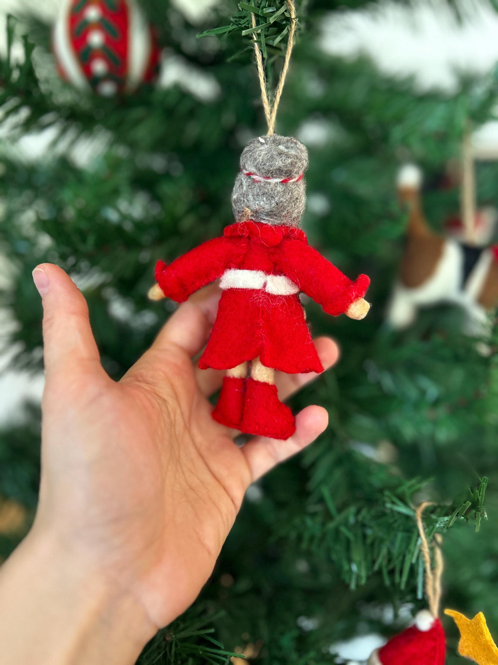 Weihnachtsanhänger Weihnachtsfrau I Christbaumschmuck Weihnachtsdeko I Winter Weihnachtsbaum I Miss Santa