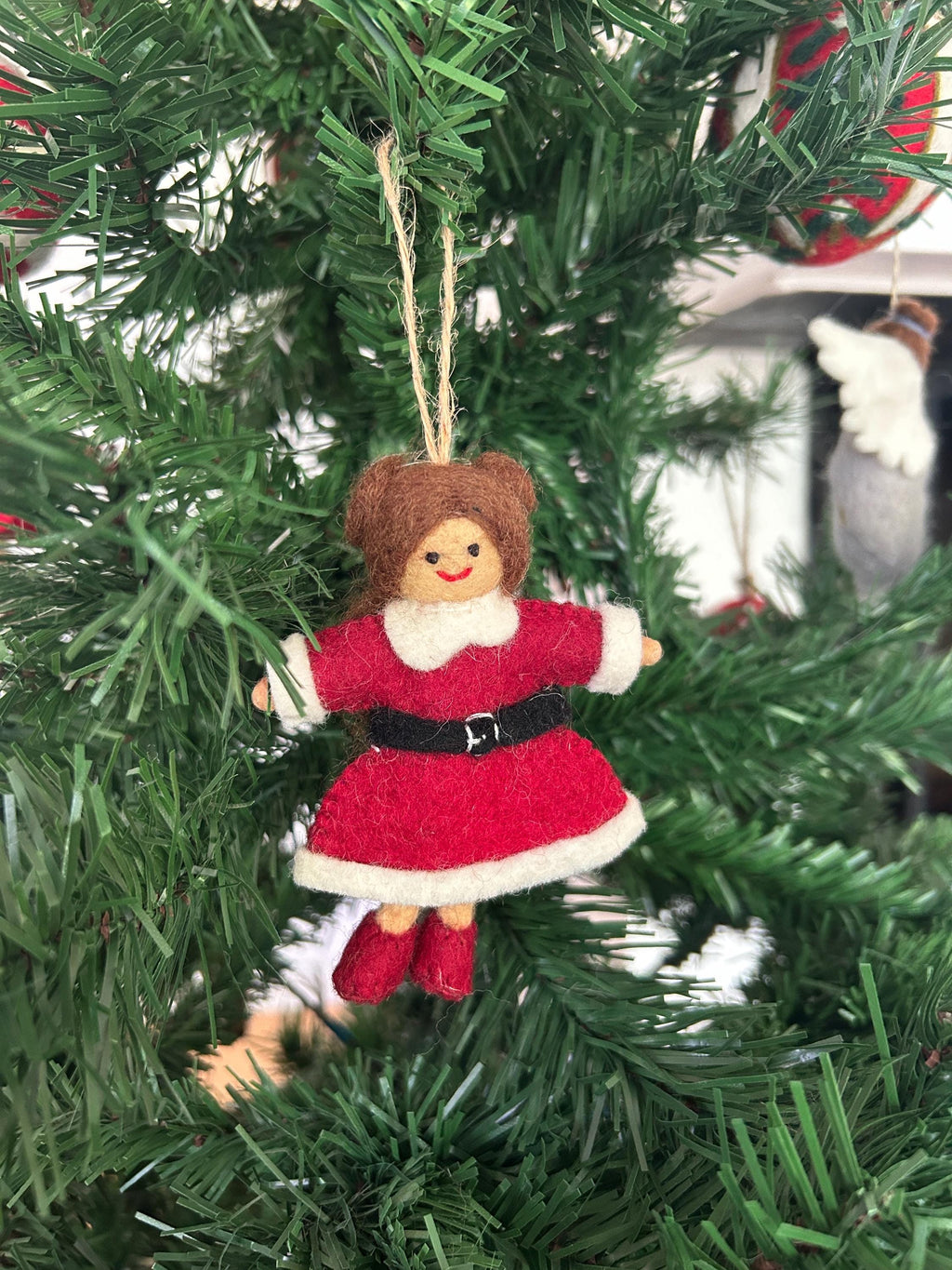 Weihnachtsanhänger Weihnachtsfrau I Christbaumschmuck Weihnachtsdeko I Winter Weihnachtsbaum I Miss Santa