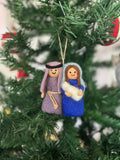 Weihnachtsanhänger Maria und Josef I Christbaumschmuck Weihnachtsdeko I Winter Weihnachtsbaum I Heilige Familie
