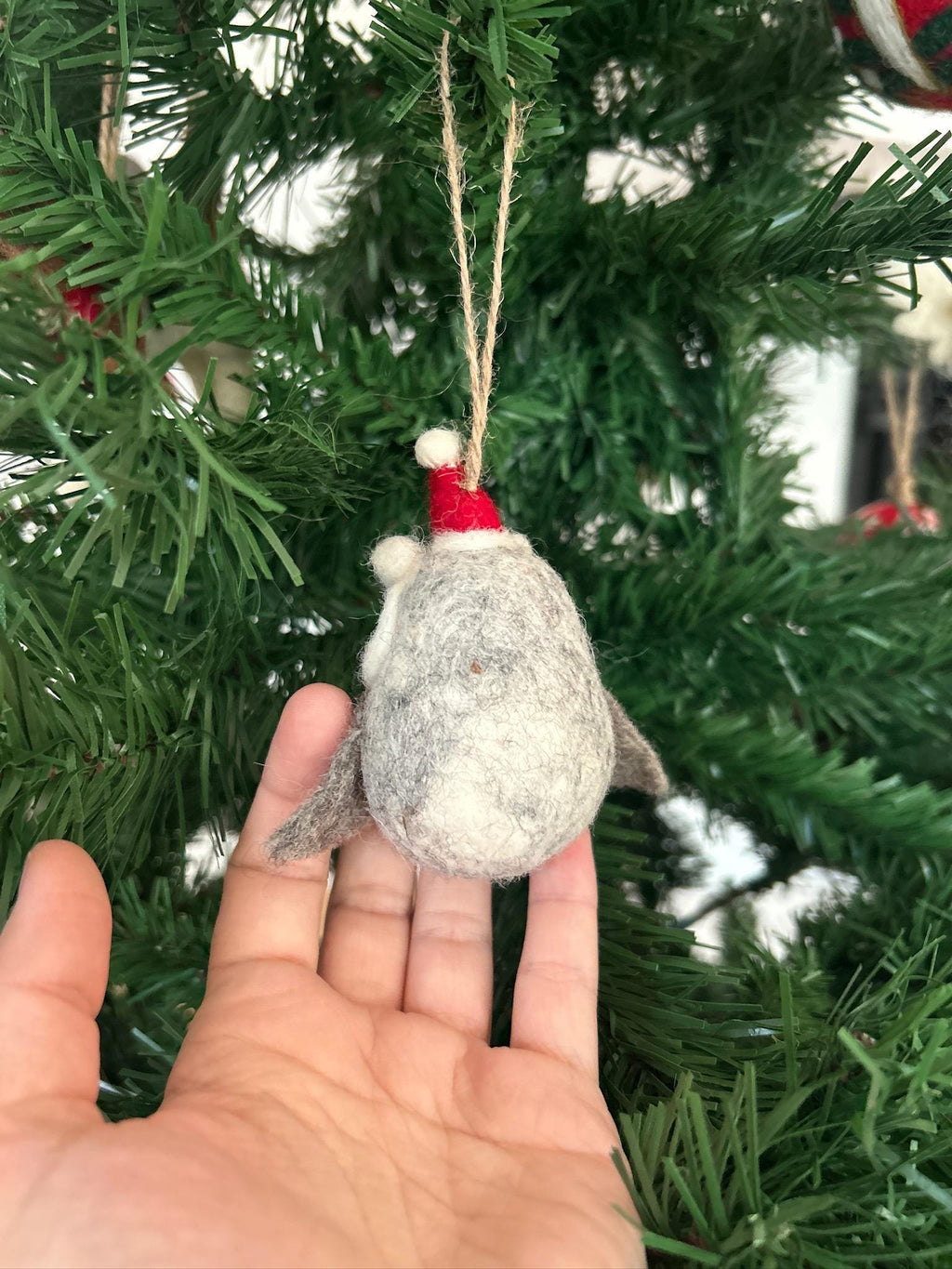 Anhänger Weihnachtseule I Deko aus Filz I Winter I Weihnachtsbaum I Herbstdeko I Anhänger aus Filz I Waldtiere I Schleiereule