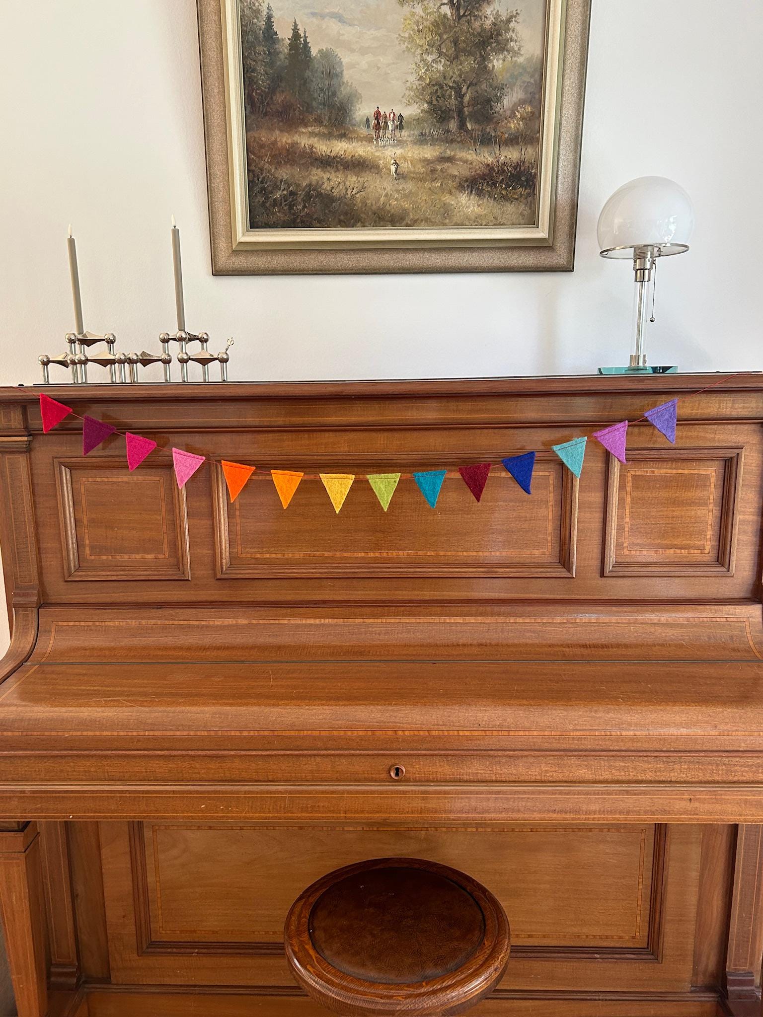 Bunte Wimpelkette aus Filz I Dekoration I Kindergeburtstag I Partydekoration I handgemacht I Kinderzimmer I Babyparty