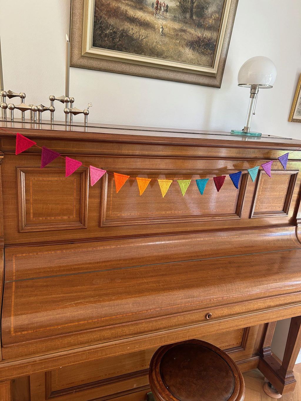 Bunte Wimpelkette aus Filz I Dekoration I Kindergeburtstag I Partydekoration I handgemacht I Kinderzimmer I Babyparty