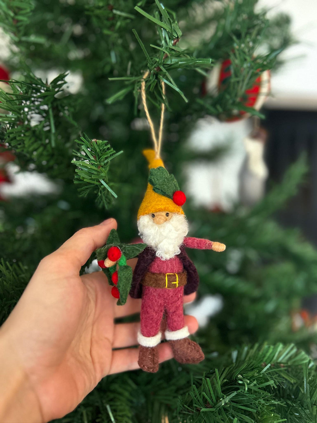 Weihnachtsanhänger Zwerg I Wichtel I Christbaumschmuck Weihnachtsdeko I Weihnachtsbaum I Gnom Deko I Weihnachtswichtel I Weihnachtszwerg