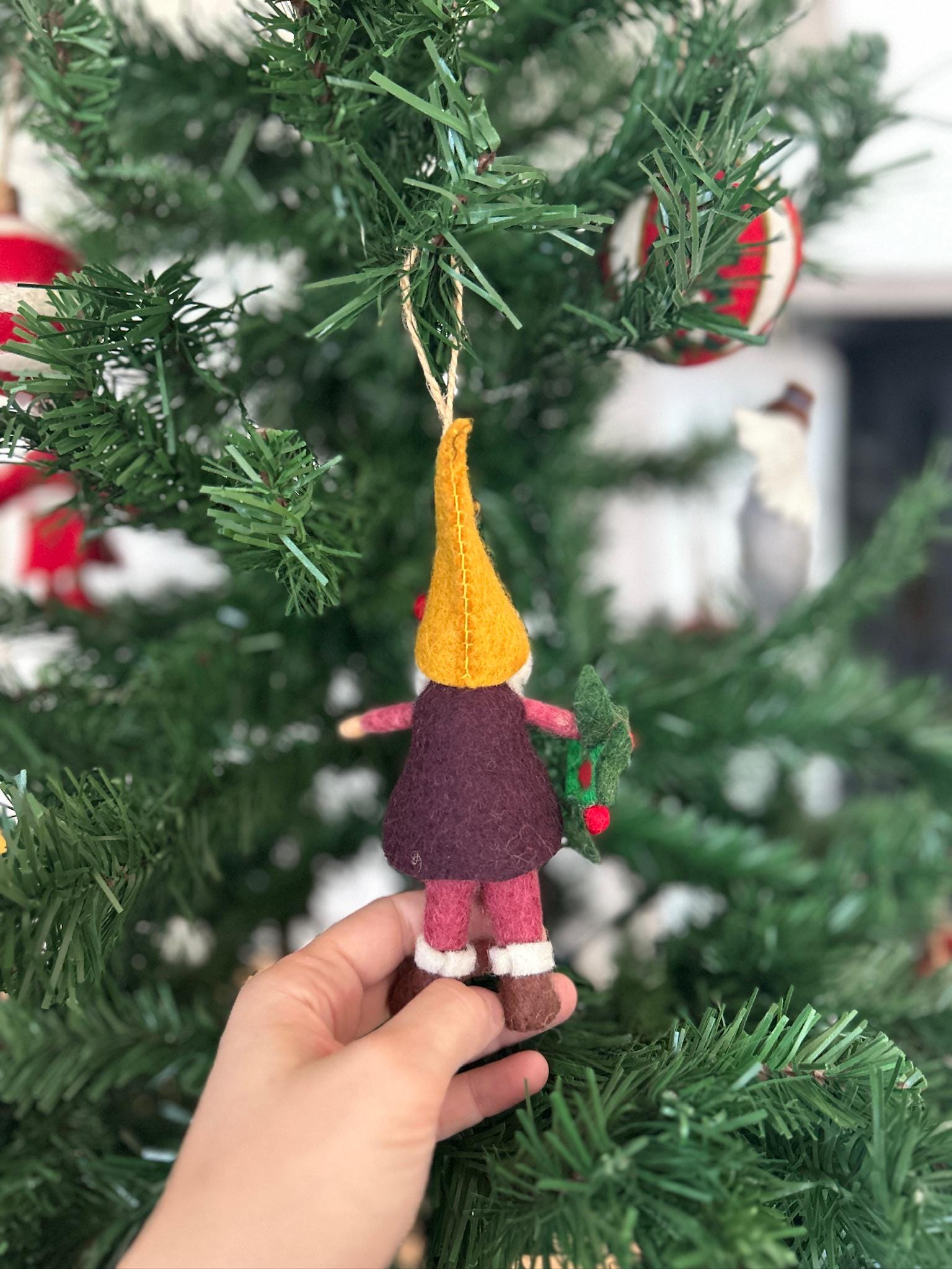 Weihnachtsanhänger Zwerg I Wichtel I Christbaumschmuck Weihnachtsdeko I Weihnachtsbaum I Gnom Deko I Weihnachtswichtel I Weihnachtszwerg