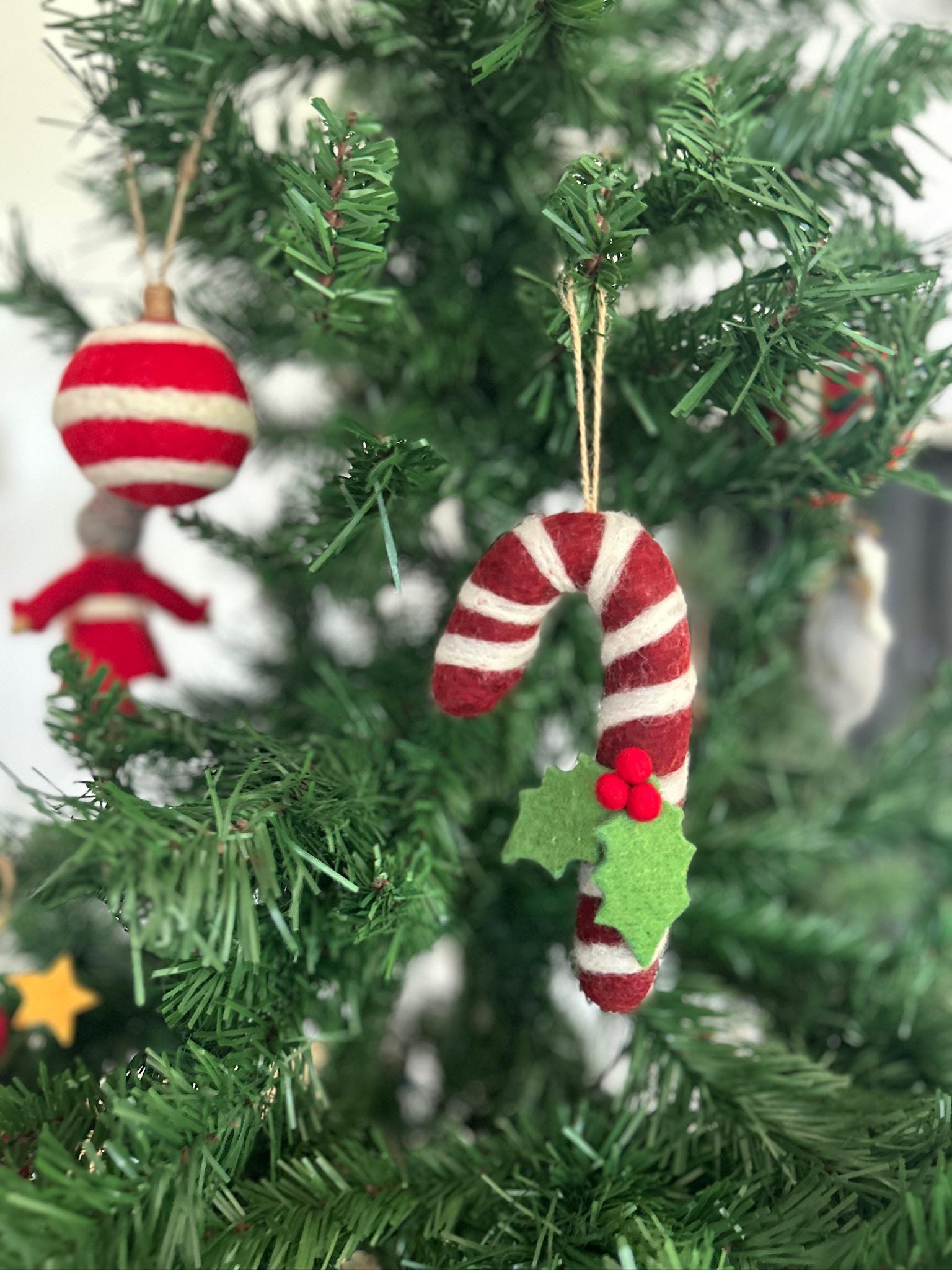 Weihnachtsanhänger Zuckerstange I Christbaumschmuck Weihnachtsdeko I Winter Weihnachtsbaum