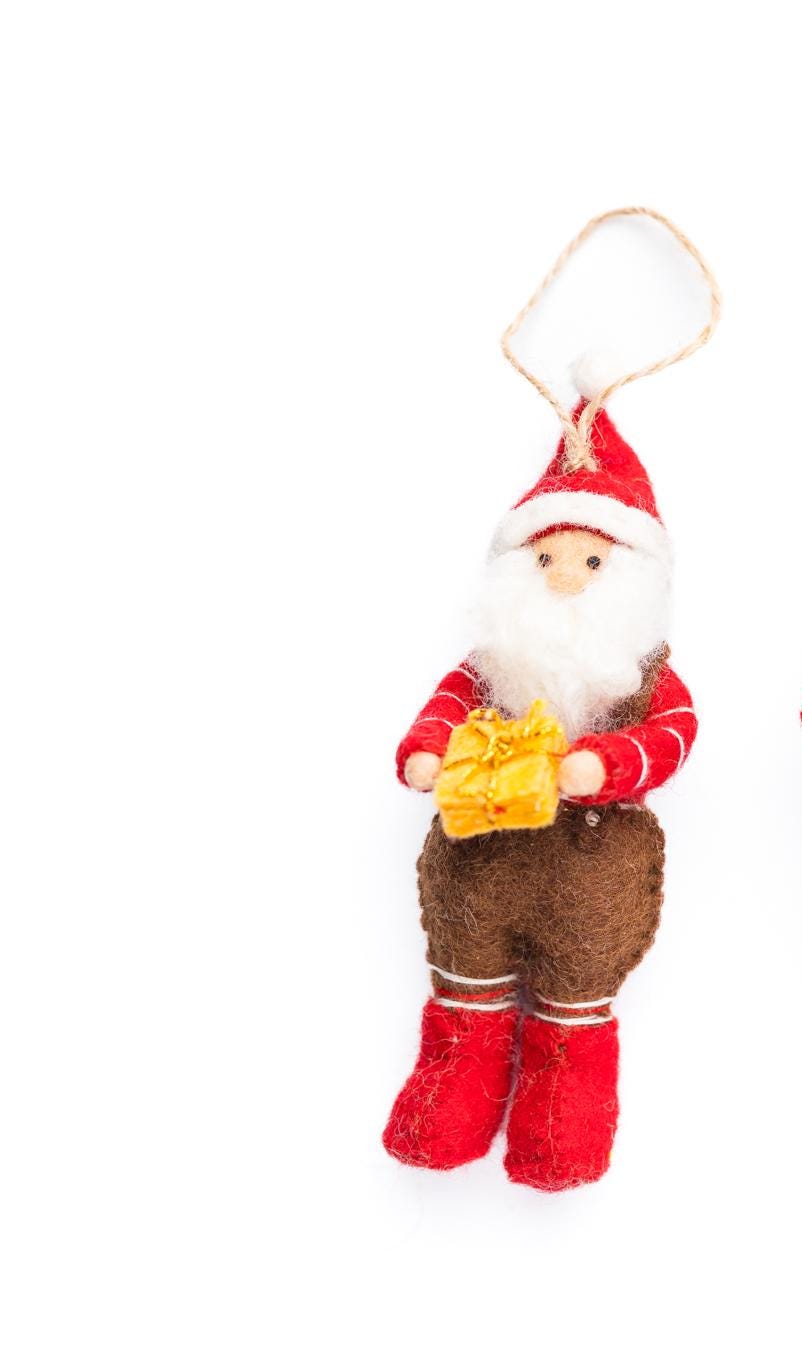 Weihnachtsanhänger Zwerg I Wichtel I Christbaumschmuck Weihnachtsdeko I Weihnachtsbaum I Gnom Deko I Weihnachtswichtel I Weihnachtszwerg