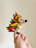 Niedliche Fingerpuppe Igel aus Filz I Fingerspiel I Waldtiere I heimische Tiere I Spielzeug Montessori I Geschichten erzählen