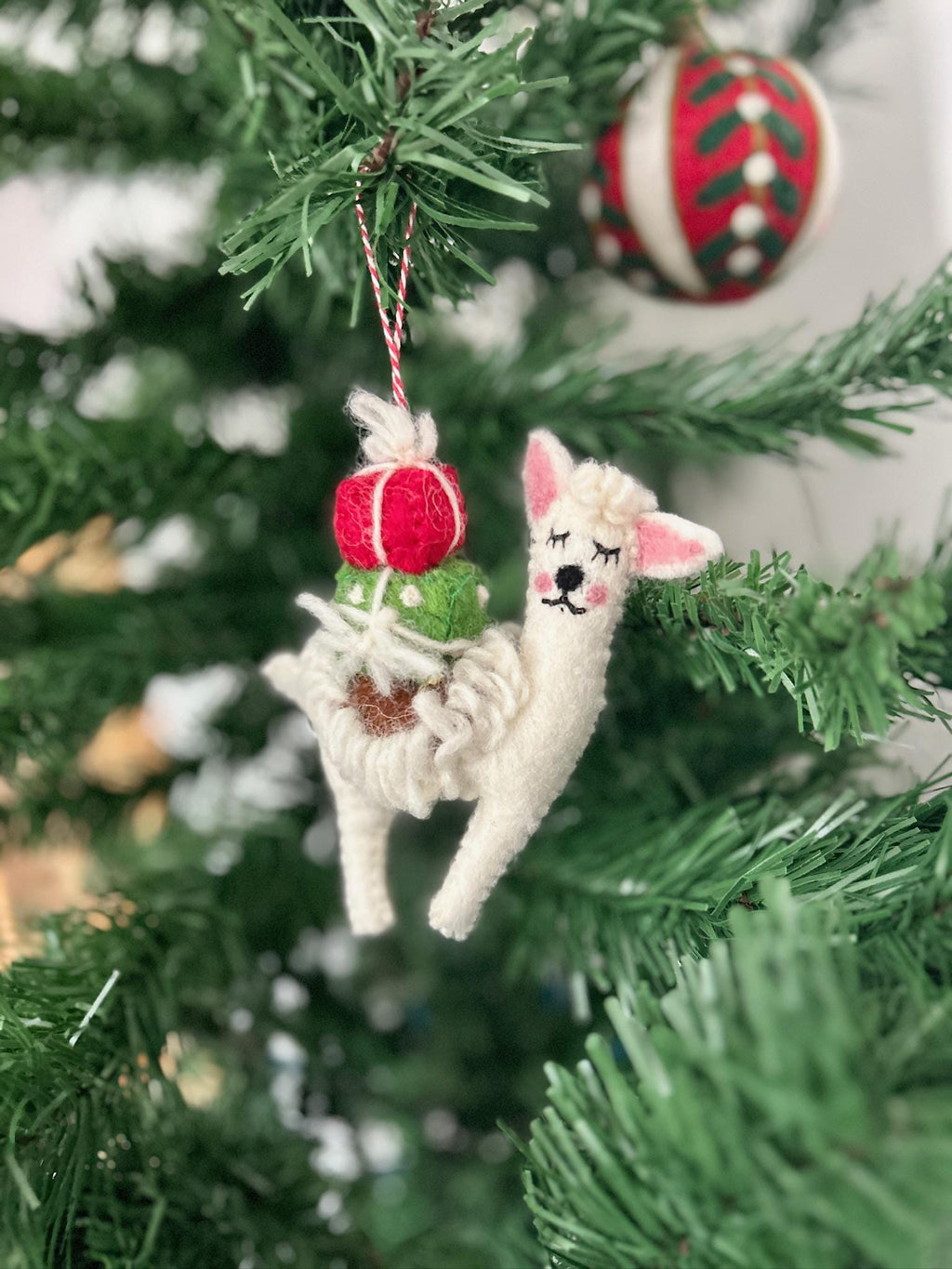 Anhänger Lama I Weihnachtslama I Weihnachtsanhänger I Christbaumschmuck I Weihnachtsdeko I Winter Weihnachtsbaum I Weihnachtslama I Alpaka