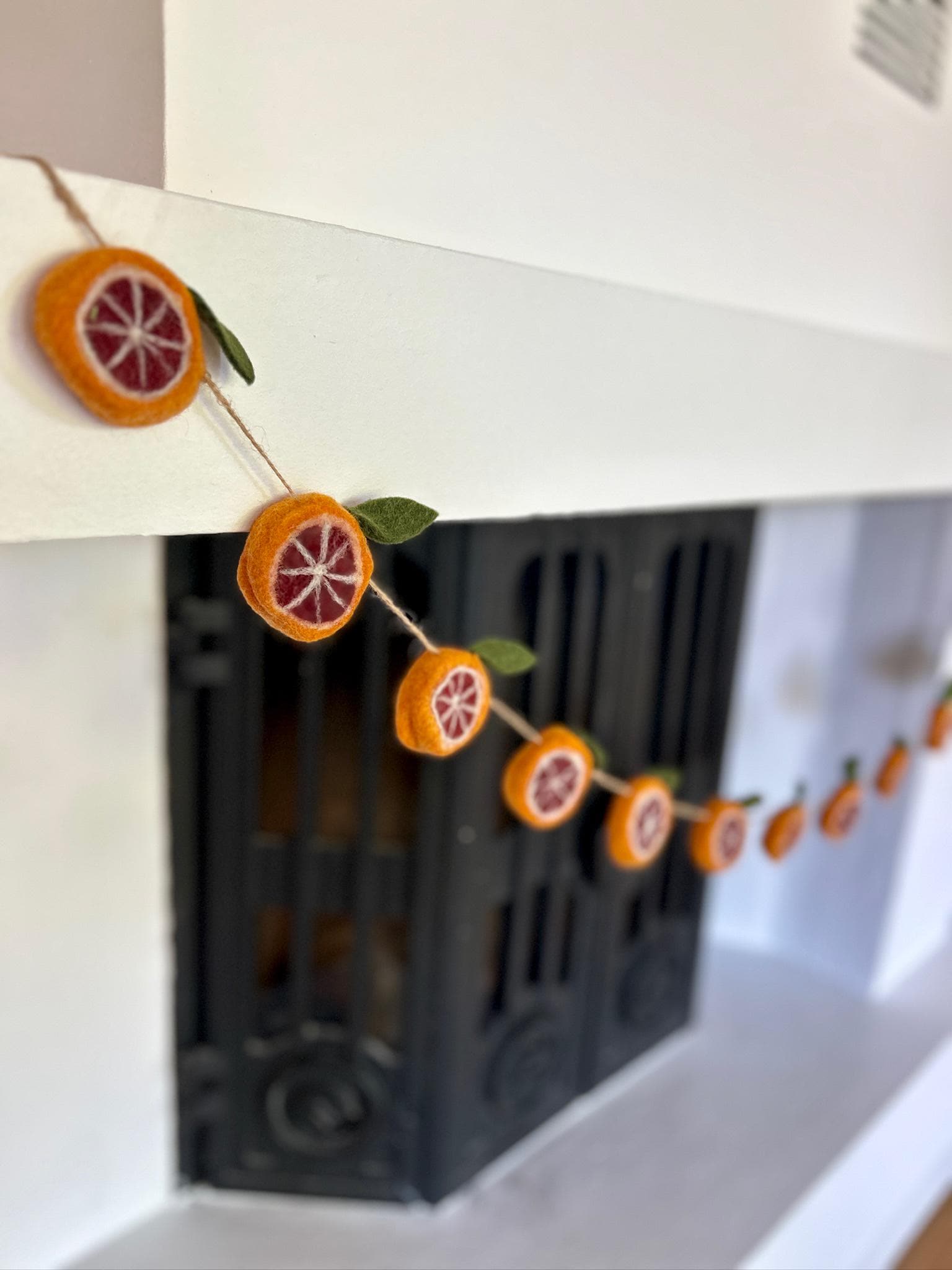 Weihnachtsgirlande Orangen I aus Filz handgemacht I Weihnachtsdeko I Christmas