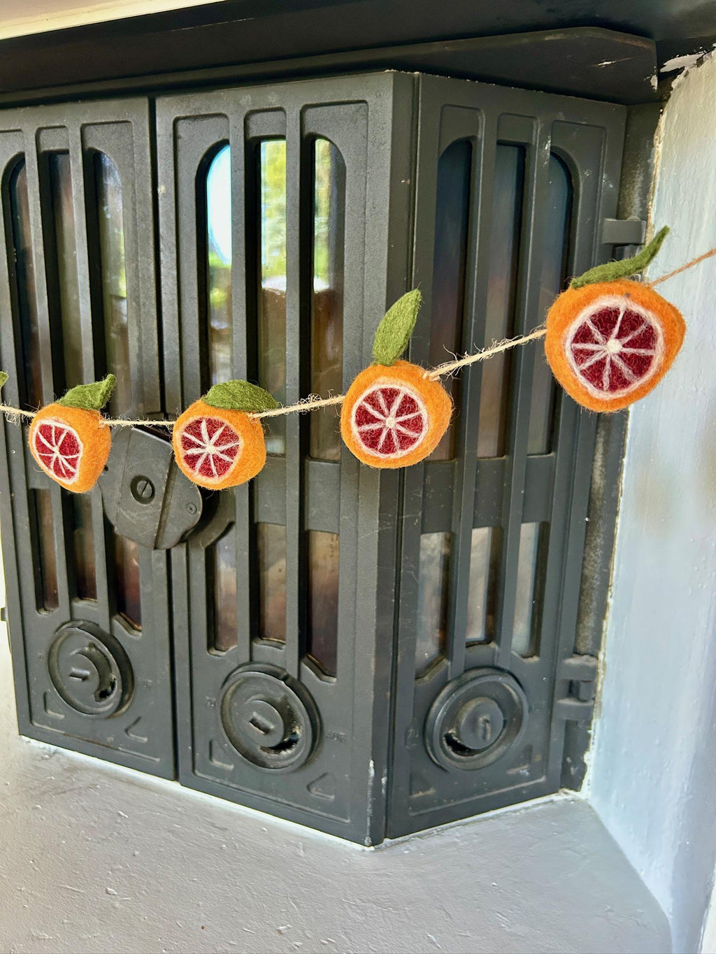 Weihnachtsgirlande Orangen I aus Filz handgemacht I Weihnachtsdeko I Christmas