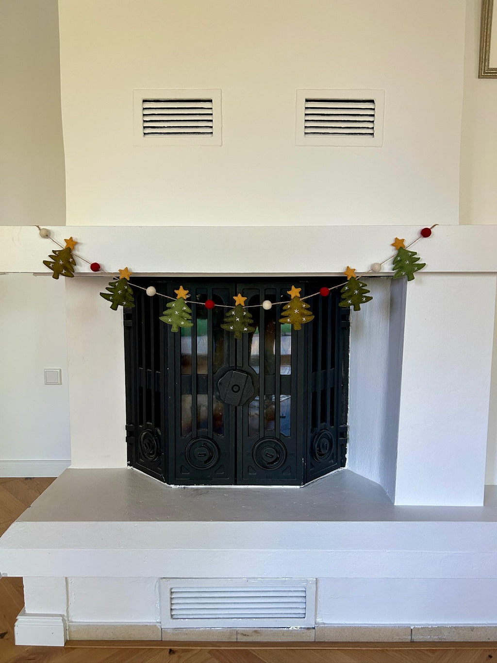 Weihnachtsgirlande Tannenbäume I Weihnachtsbäume aus Filz handgemacht I Weihnachtsdeko I Christmas