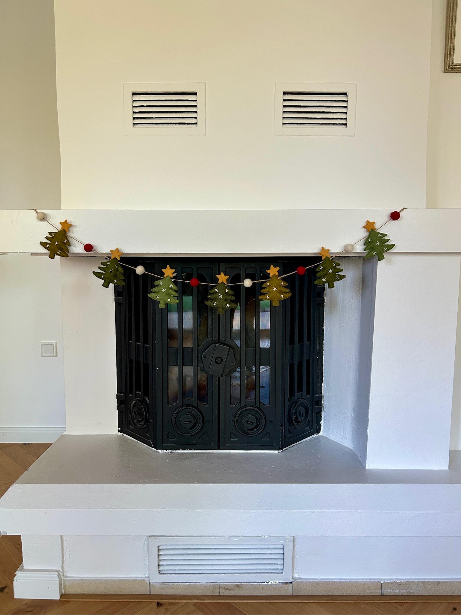 Weihnachtsgirlande Tannenbäume I Weihnachtsbäume aus Filz handgemacht I Weihnachtsdeko I Christmas