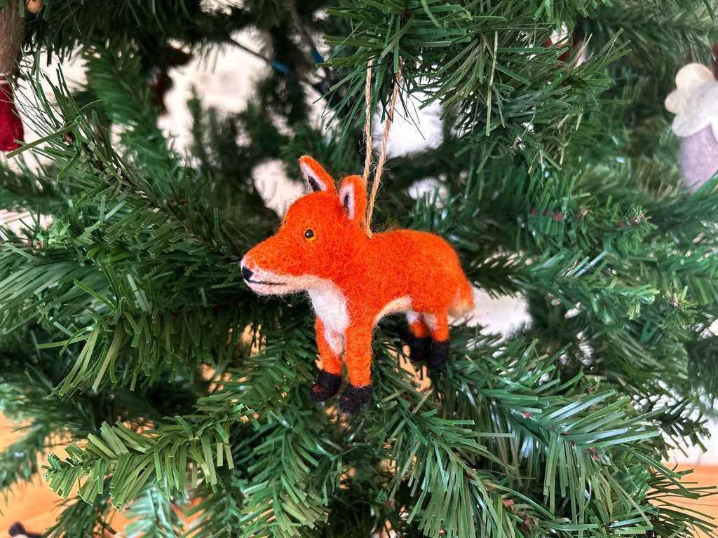 Anhänger Fuchs I Deko aus Filz I Winter I Weihnachtsbaum I Herbstdeko I Anhänger aus Filz I Waldtiere