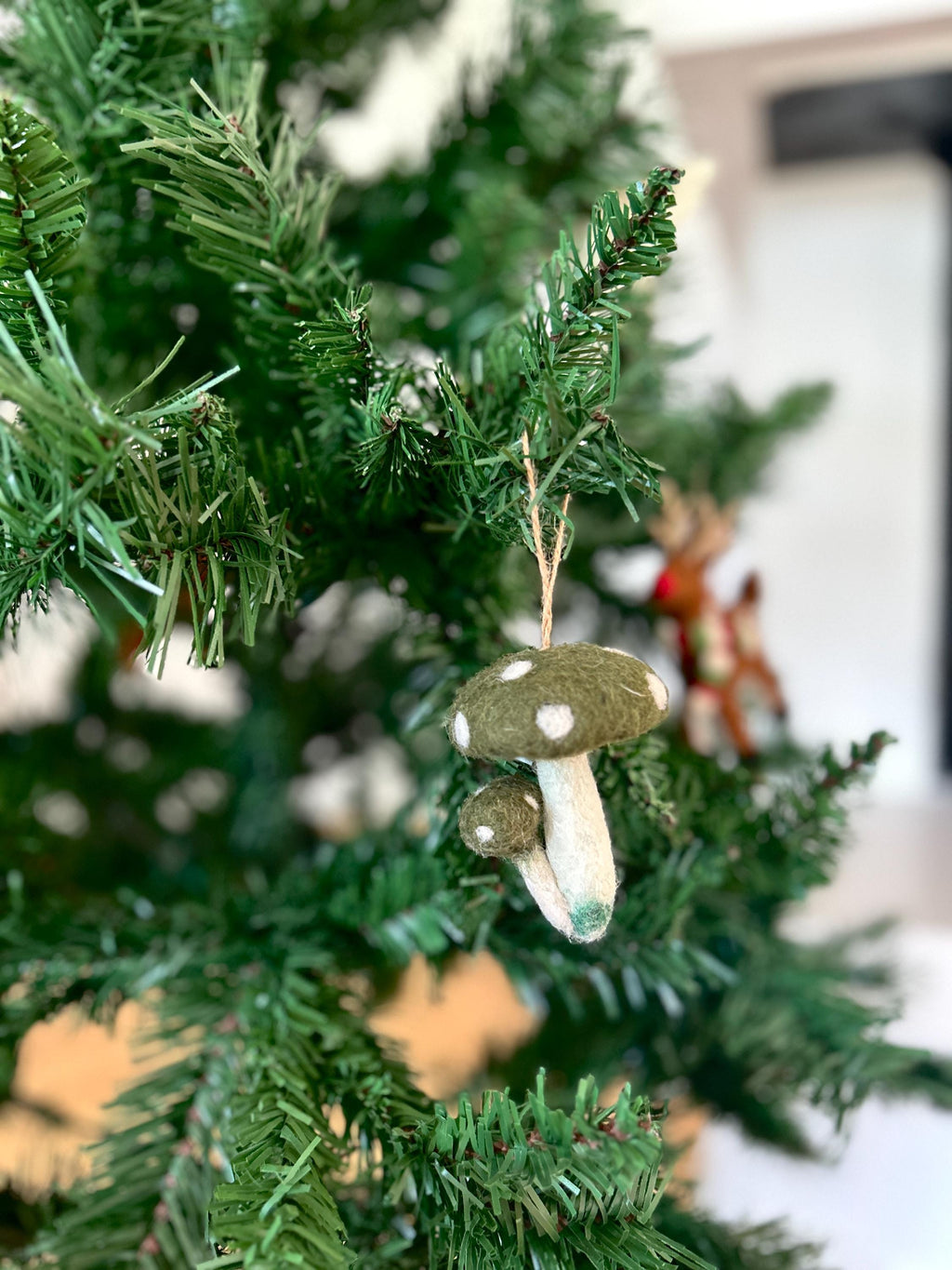 Weihnachtsanhänger Pilz I Christbaumschmuck Weihnachtsdeko I Fliegenpilz I Winter Weihnachtsbaum I Pilzanhänger