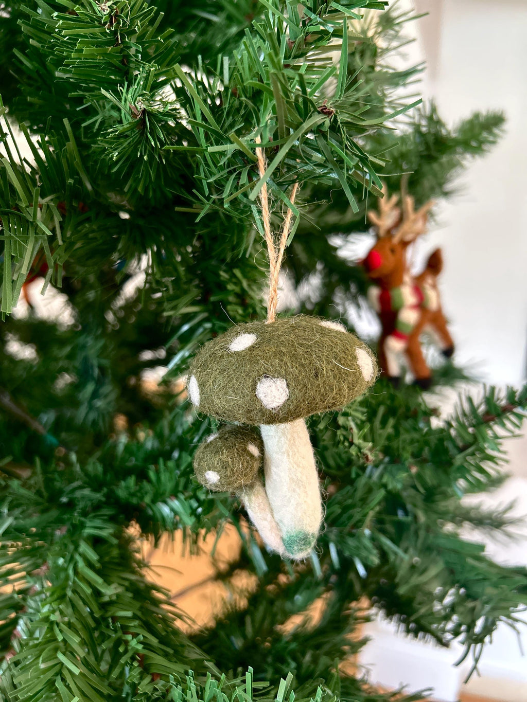 Weihnachtsanhänger Pilz I Christbaumschmuck Weihnachtsdeko I Fliegenpilz I Winter Weihnachtsbaum I Pilzanhänger