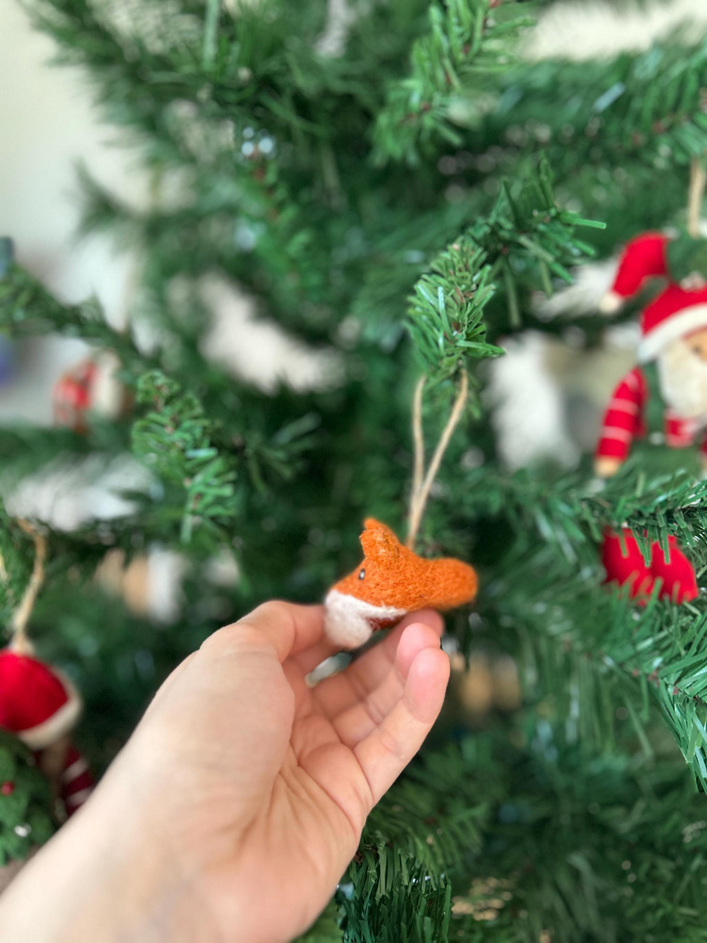 Anhänger Fuchs I Deko aus Filz I Winter I Weihnachtsbaum I Herbstdeko I Anhänger aus Filz I Waldtiere