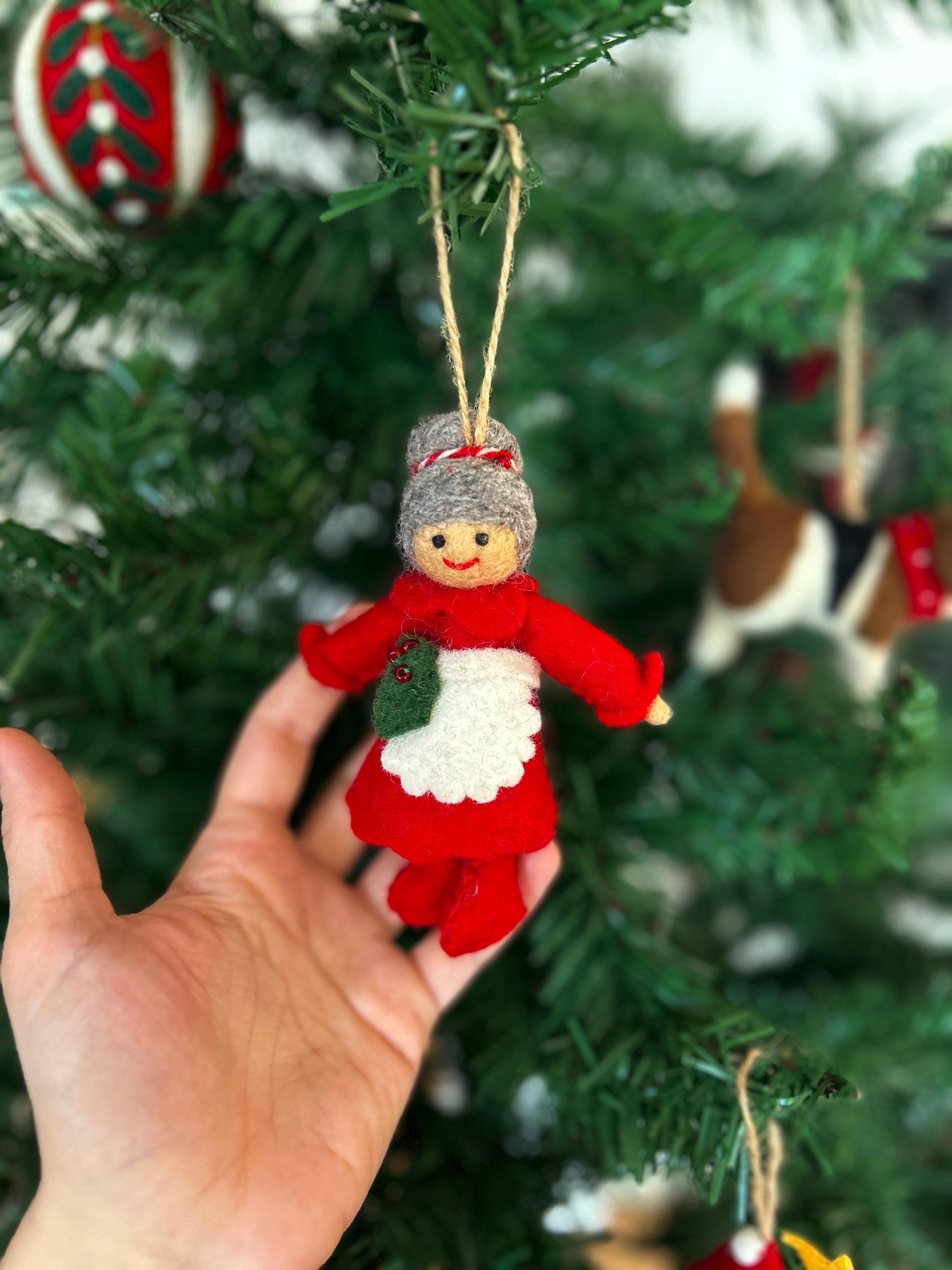 Weihnachtsanhänger Weihnachtsfrau I Christbaumschmuck Weihnachtsdeko I Winter Weihnachtsbaum I Miss Santa