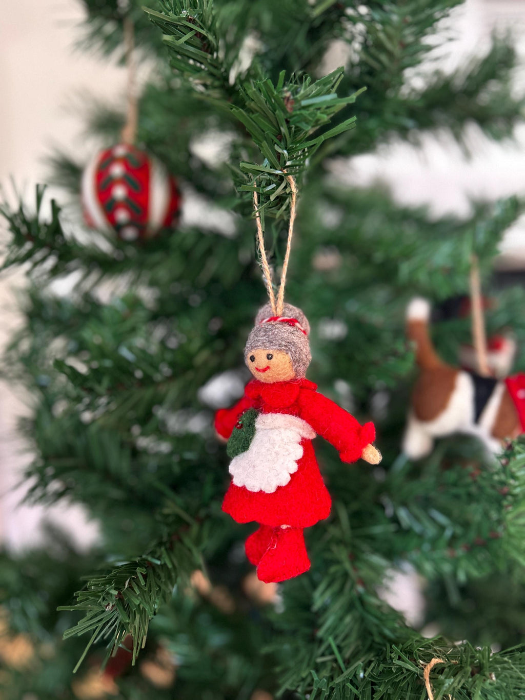 Weihnachtsanhänger Weihnachtsfrau I Christbaumschmuck Weihnachtsdeko I Winter Weihnachtsbaum I Miss Santa