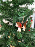 Weihnachtsanhänger Hund Beagle I Filz Christbaumschmuck I Weihnachtsdeko I Weihnachtshund