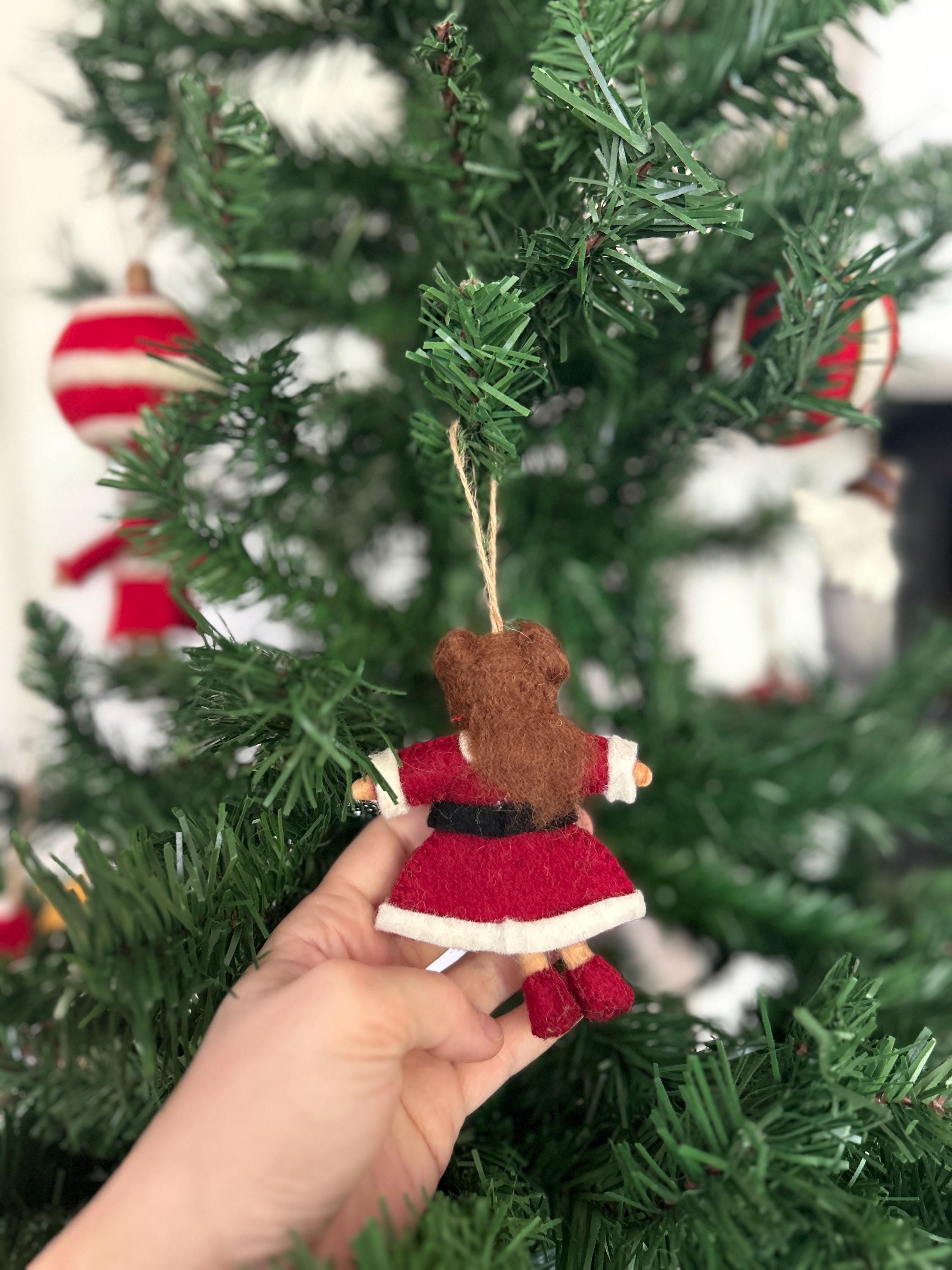 Weihnachtsanhänger Weihnachtsfrau I Christbaumschmuck Weihnachtsdeko I Winter Weihnachtsbaum I Miss Santa
