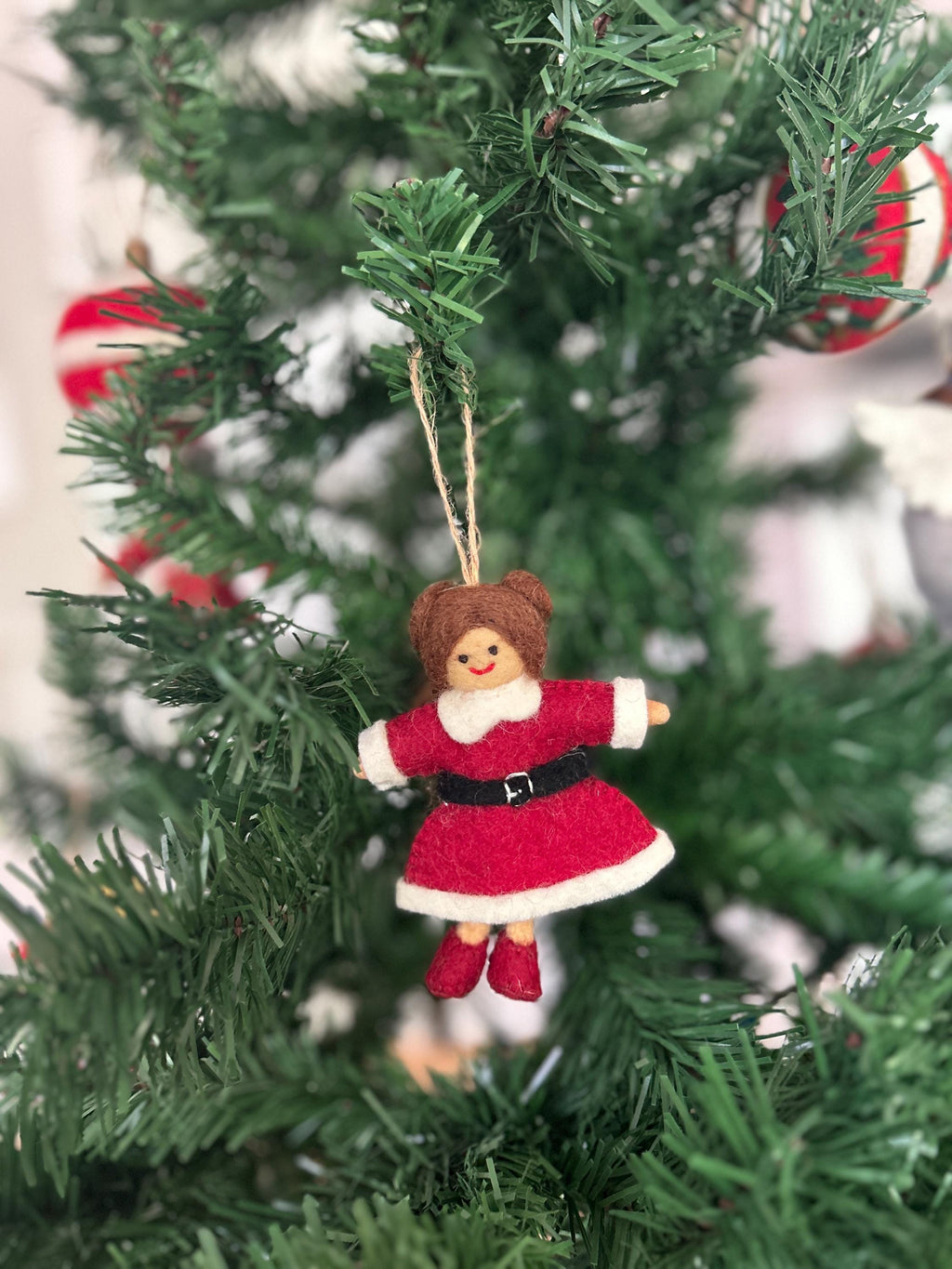 Weihnachtsanhänger Weihnachtsfrau I Christbaumschmuck Weihnachtsdeko I Winter Weihnachtsbaum I Miss Santa