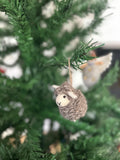 Weihnachtsanhänger Schaf grauI Christbaumschmuck Weihnachtsdeko I Winter Weihnachtsbaum I Weihnachtsschaf
