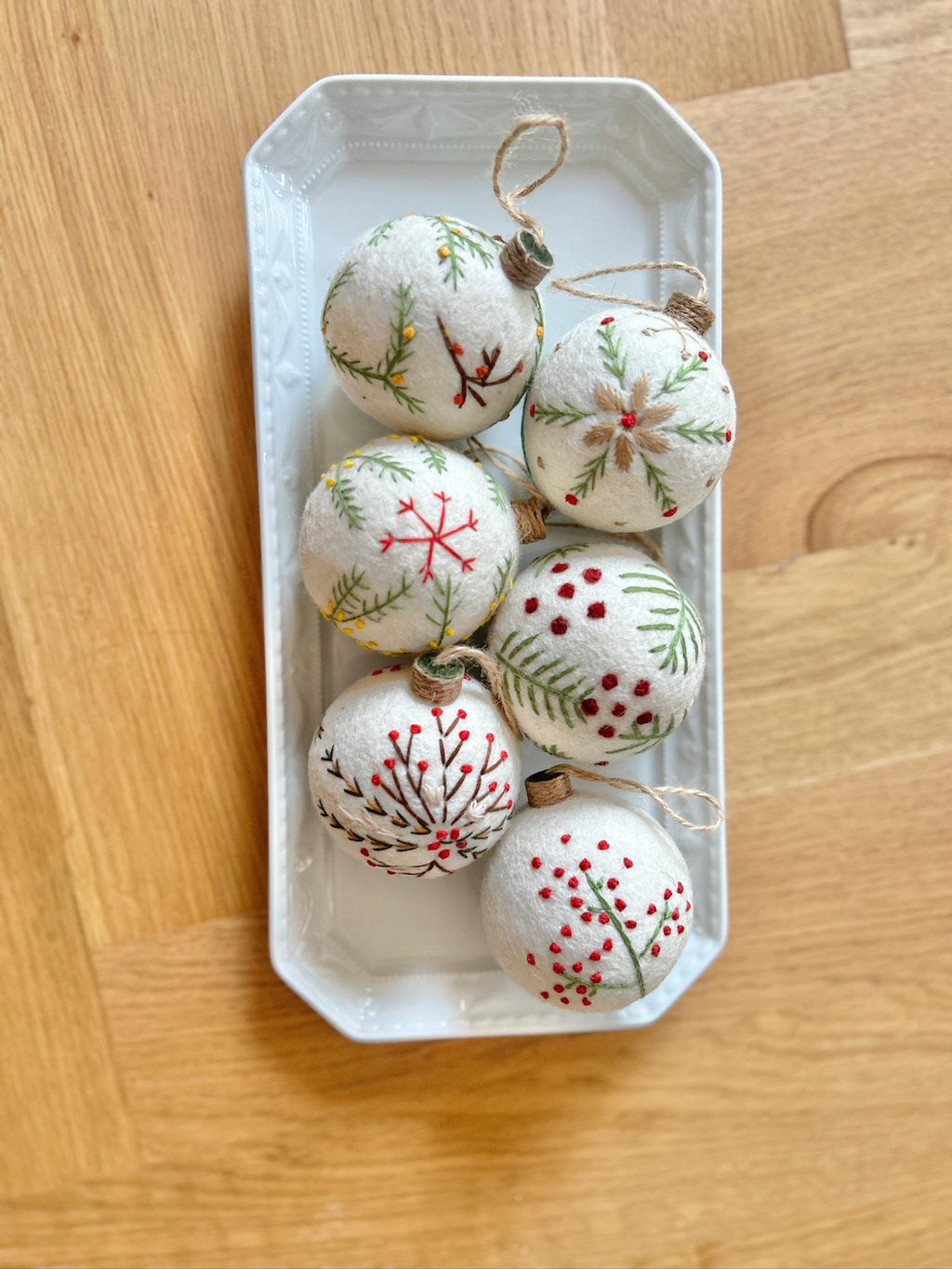 Weihnachtskugel aus Filz handgemacht I Weihnachtsdeko I Anhänger I Kugeln handgemacht I Weihnachtsschmuck I Christbaumkugel Filz I