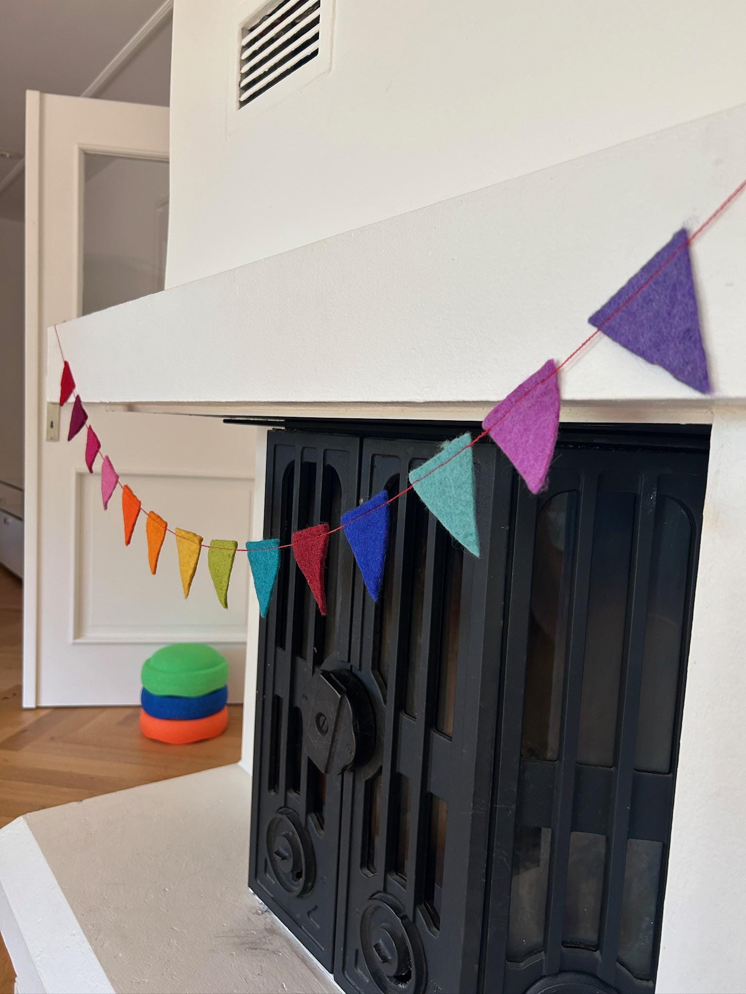 Bunte Wimpelkette aus Filz I Dekoration I Kindergeburtstag I Partydekoration I handgemacht I Kinderzimmer I Babyparty